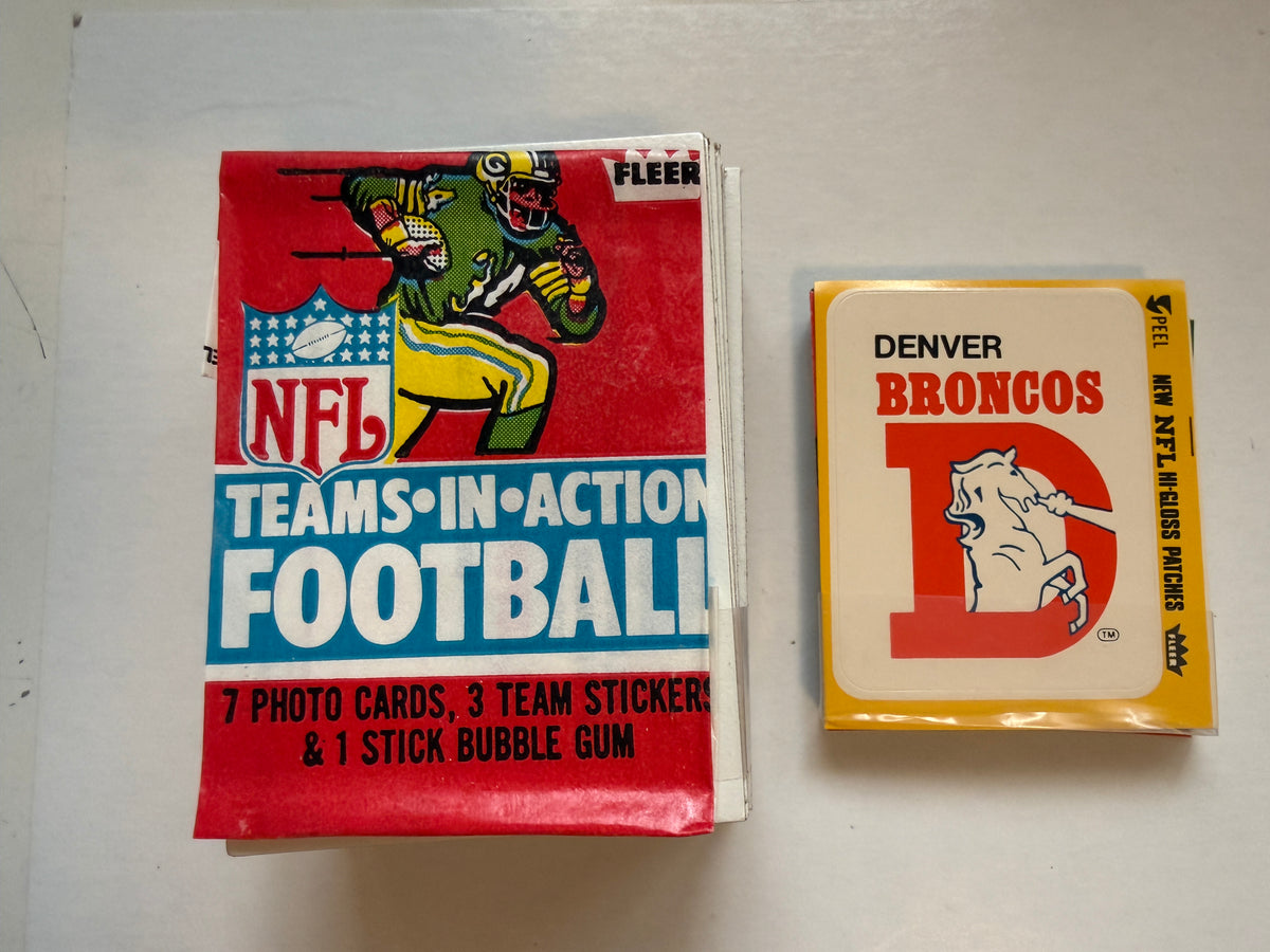 1980 Team Action NFL football cards set  and glossy logos set