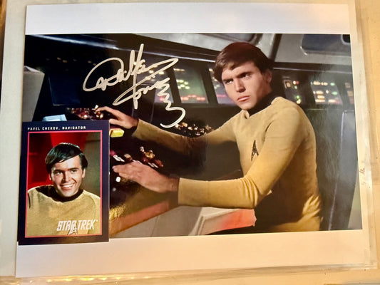 Star Trek original series Chekov Walter Koenig rare signed autograph with COA and bonus card