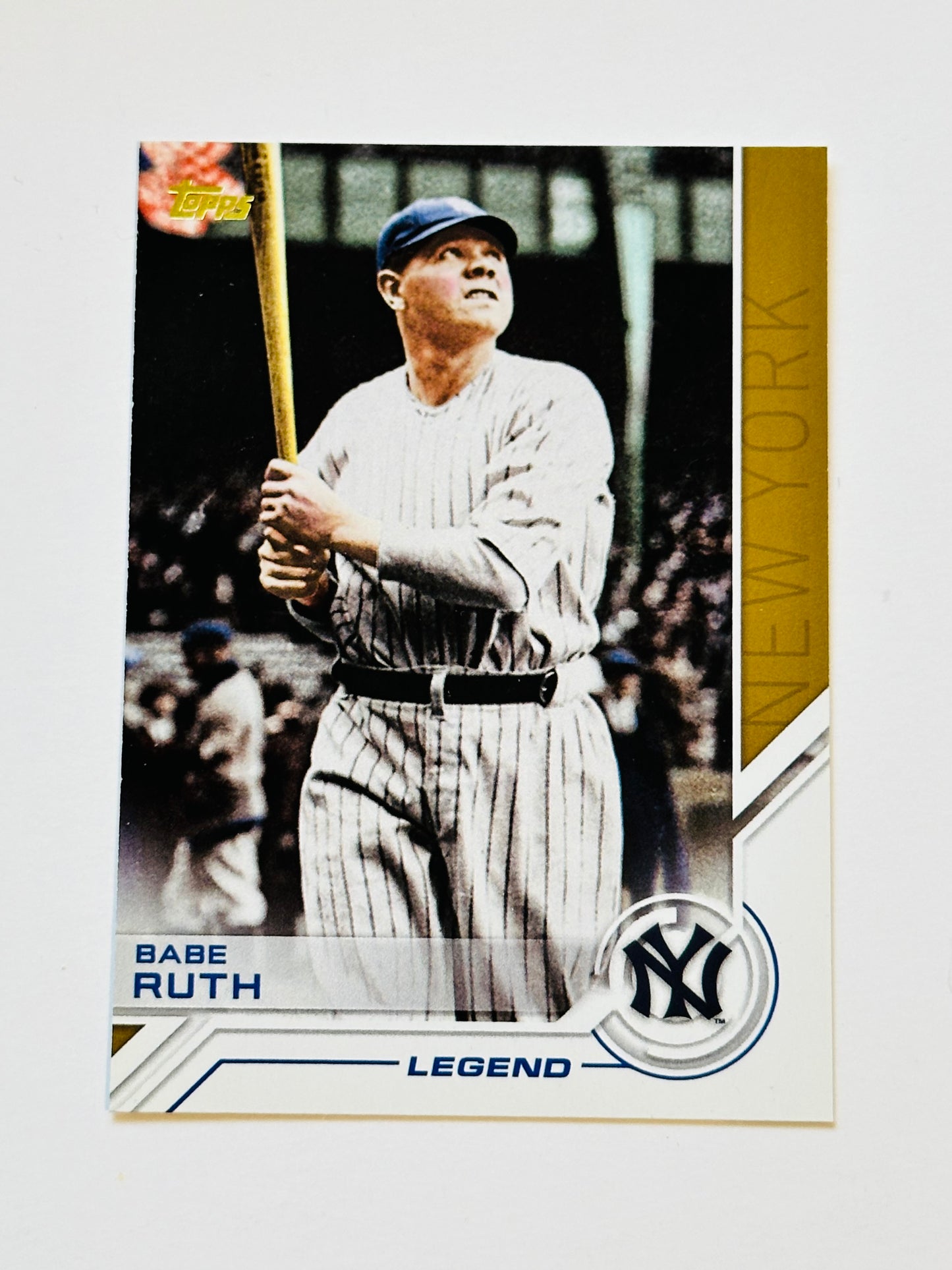 Babe Ruth Legend baseball insert card 2017