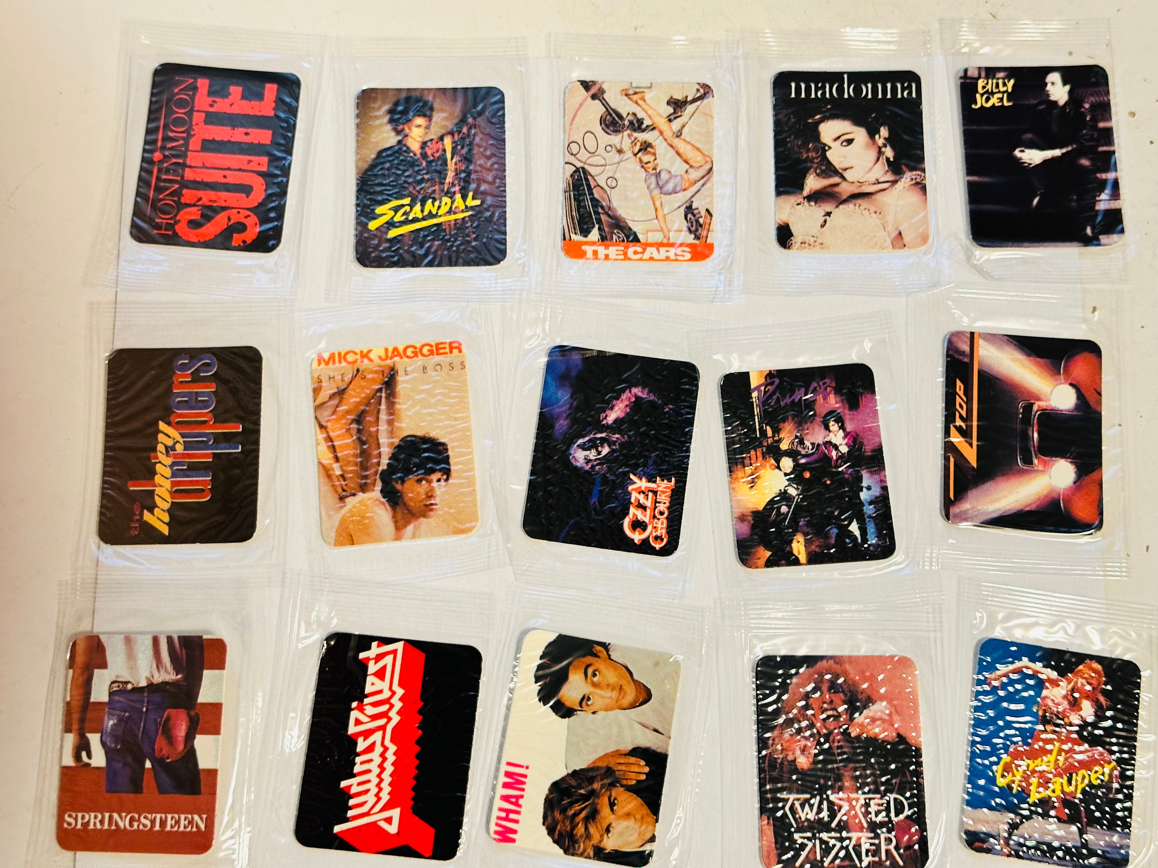 Rockstars Hostess chips rare 20 cards set 1986.