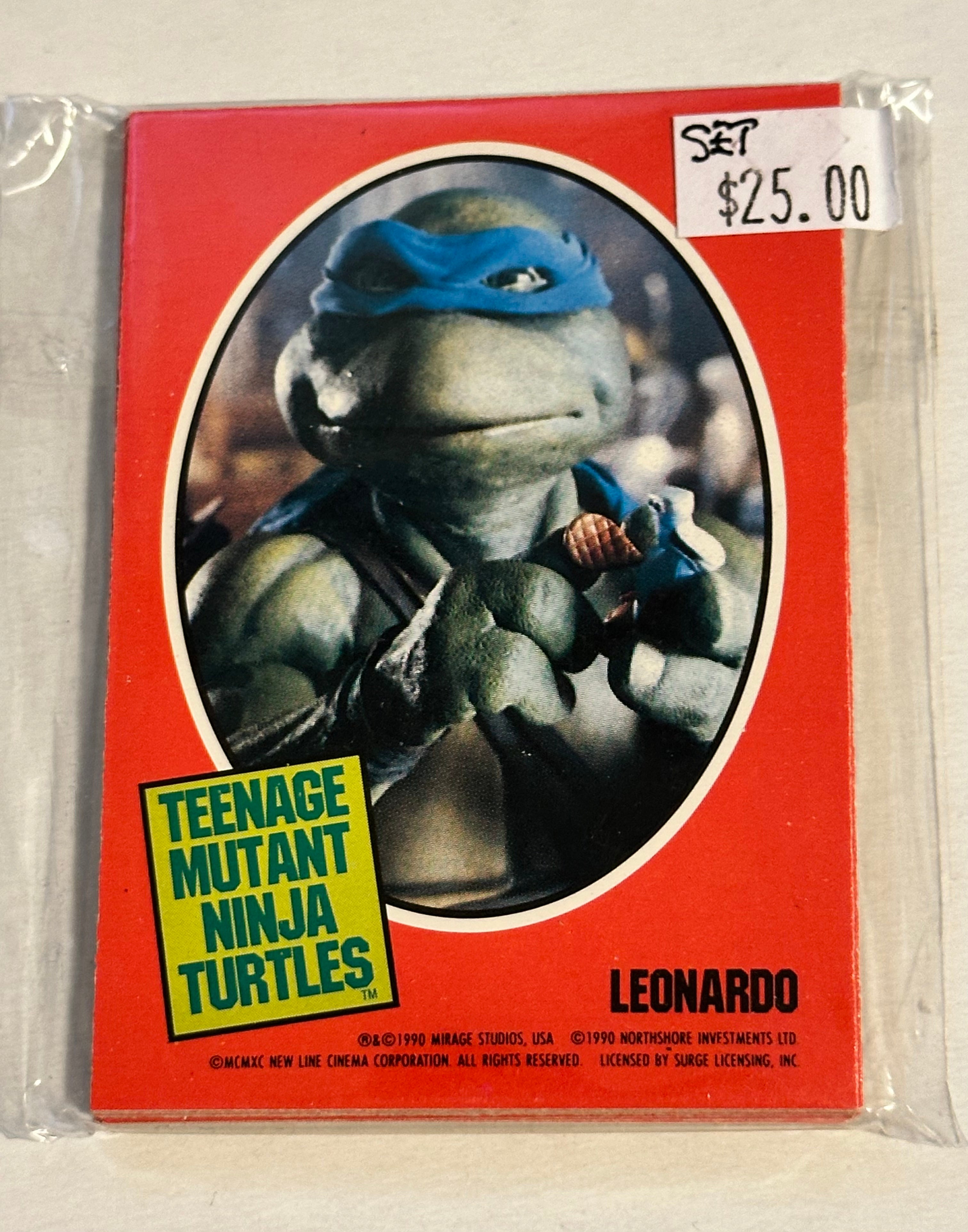 Teenage Mutant Ninja Turtles vintage movie stickers set