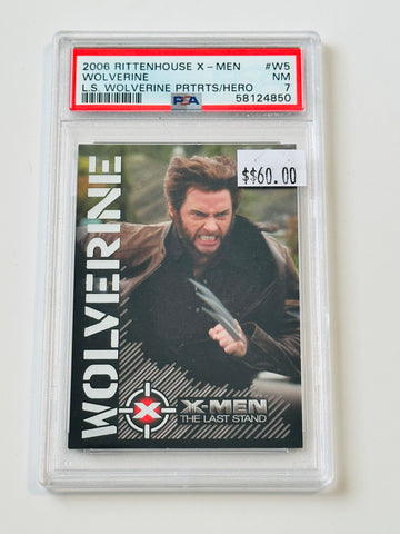 Wolverine X-Men movie high grade PSA 7 insert card
