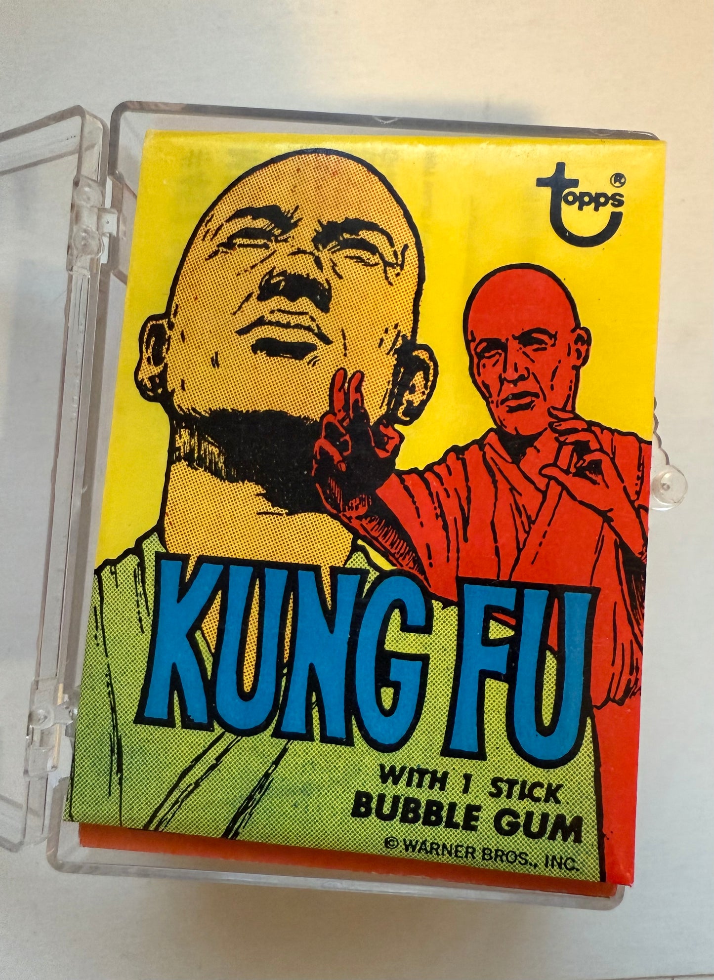 Kung Fu TV show rare high grade condition cards set with wrapper 1974