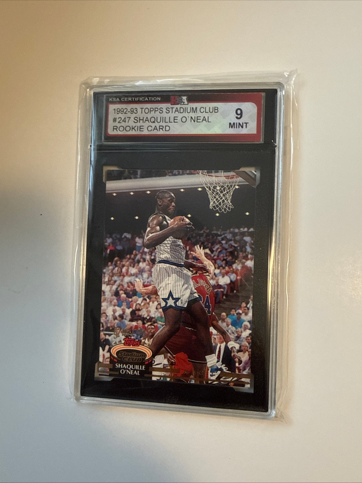 Shaq NBA, basketball rookie card high grade KSA 9