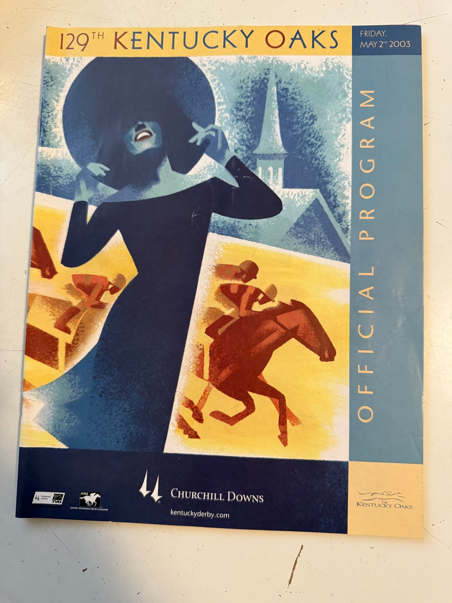 Kentucky Oaks horse racing program 2003