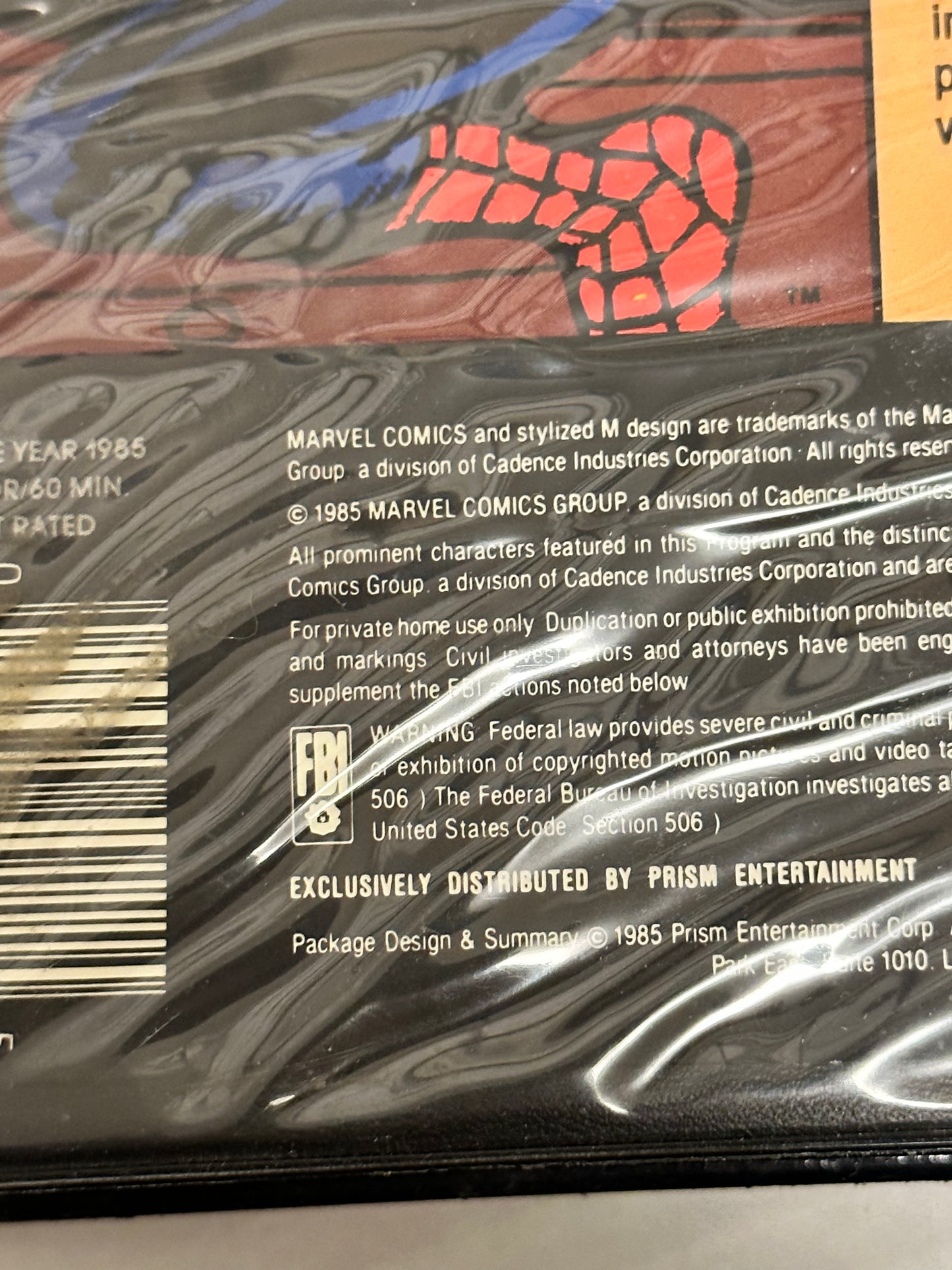 VHS spider-man original Marvel comics 1985