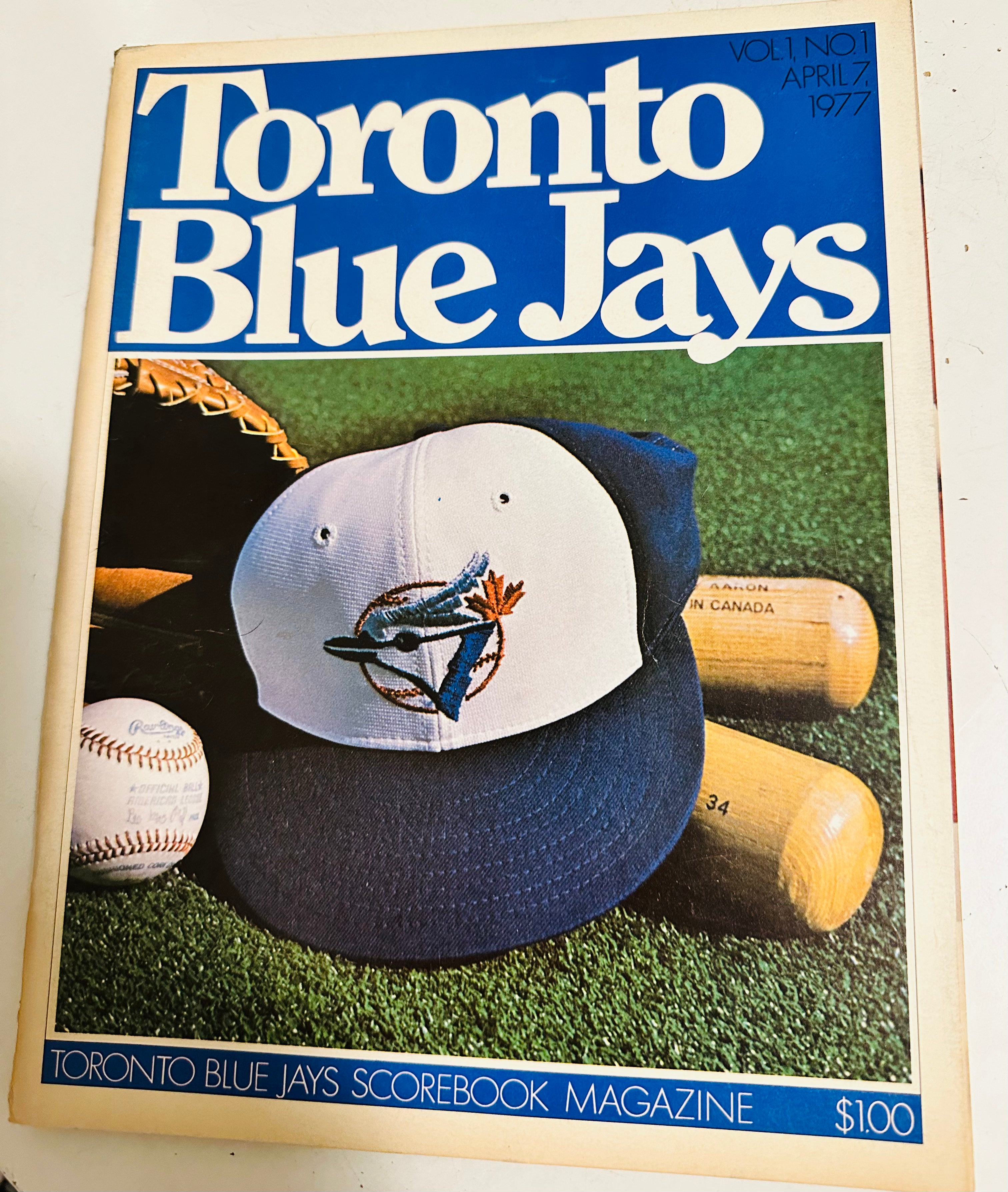 Toronto Blue Jays baseball rare first game program 1977