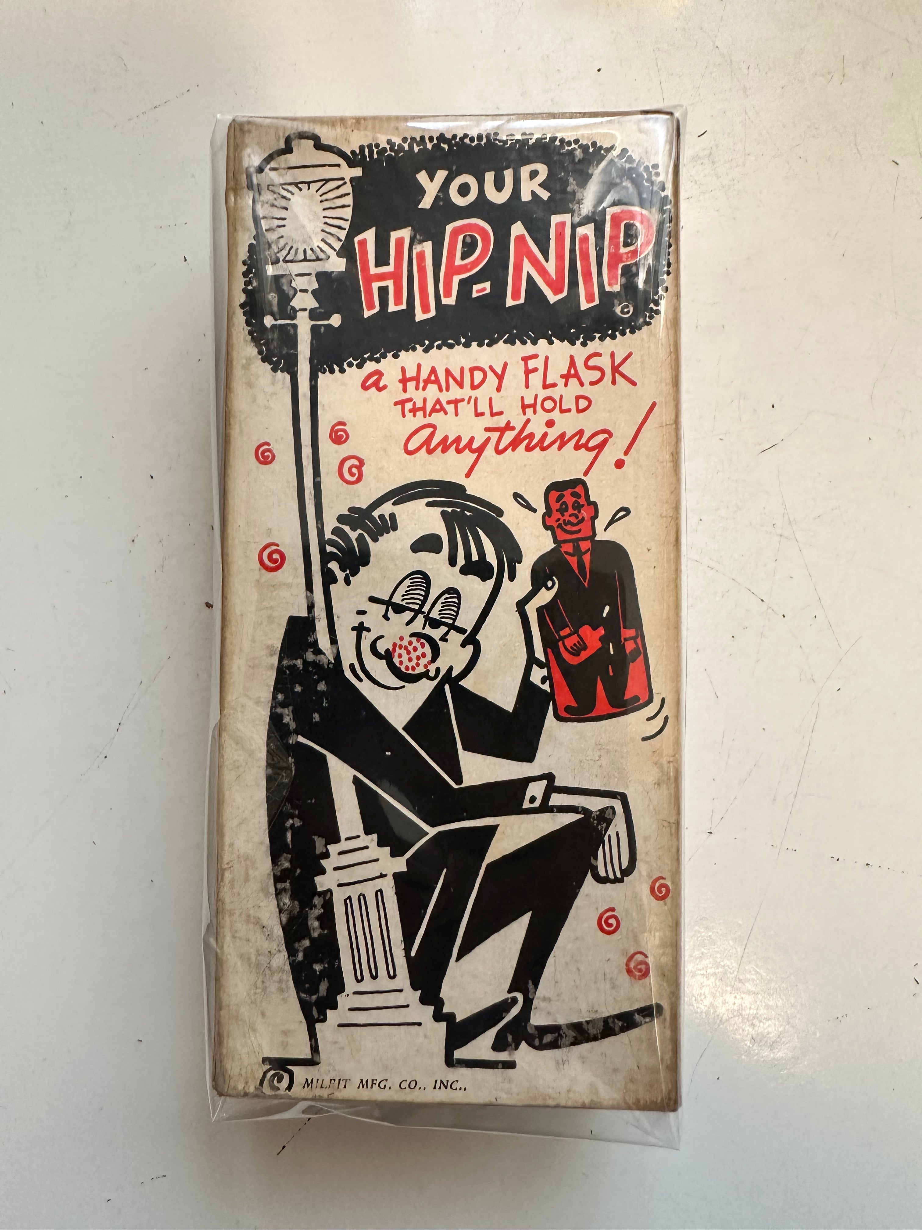 1950s rare plastic empty liquor flask with box