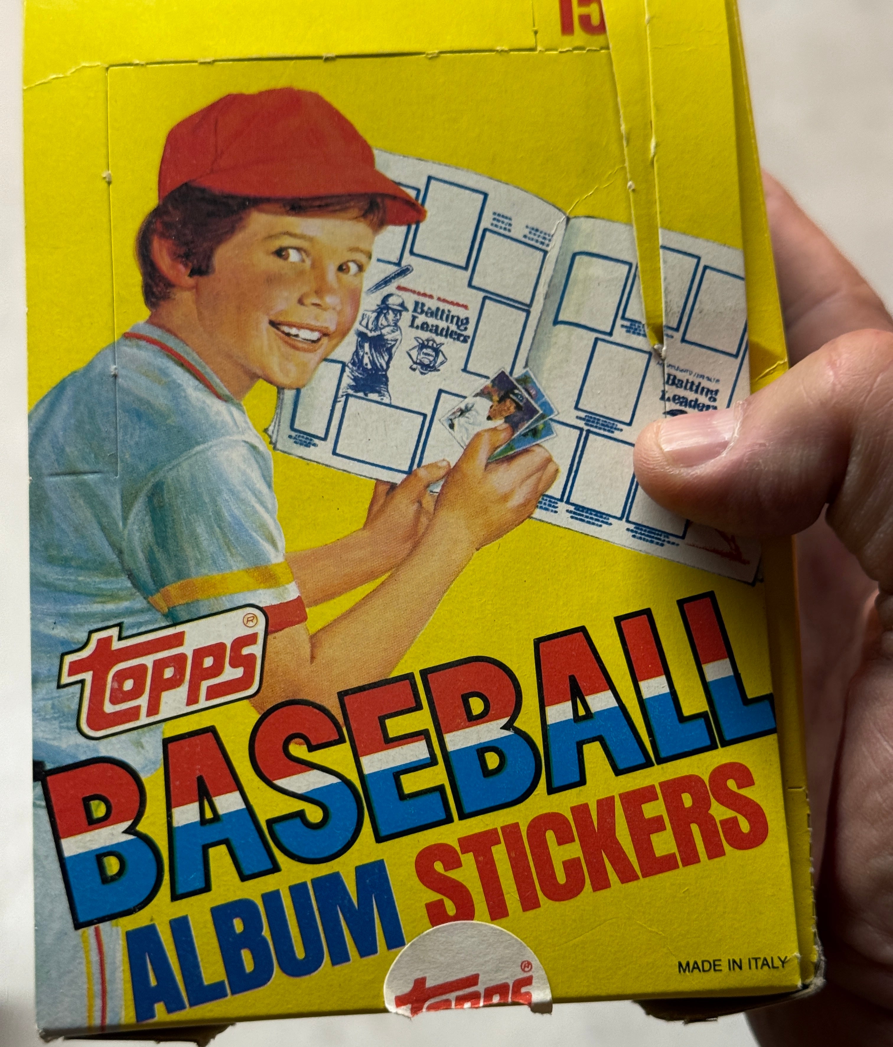 Baseball Topps stickers stars/ rookies 100 packs box 1981