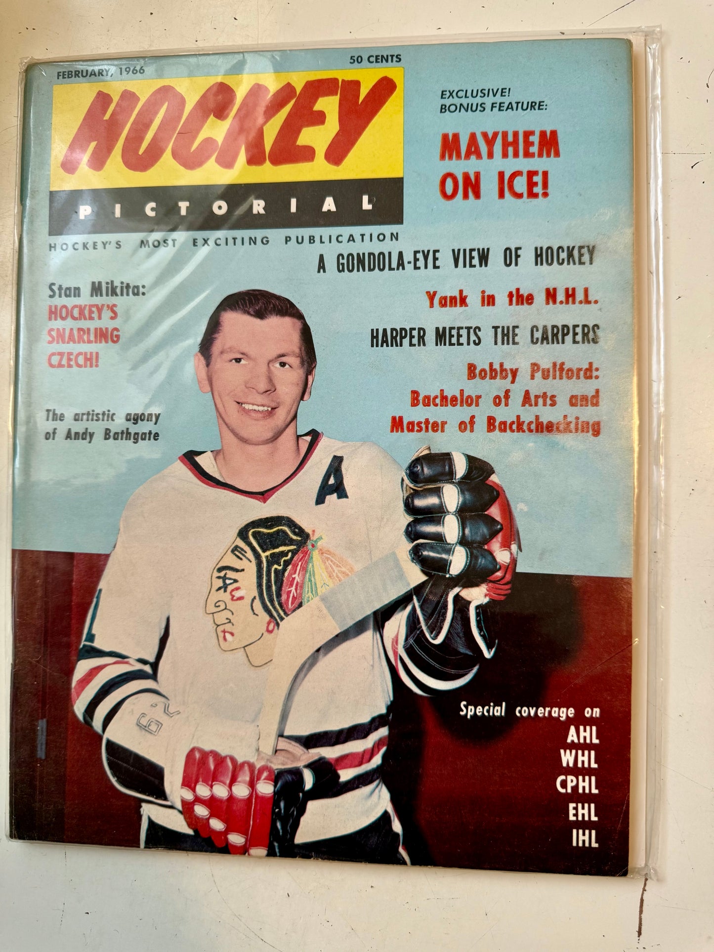 Hockey pictorial vintage magazine 1966