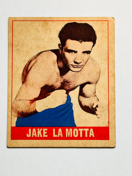 Jake Lamotta rookie high grade condition Leaf Boxing card 1948