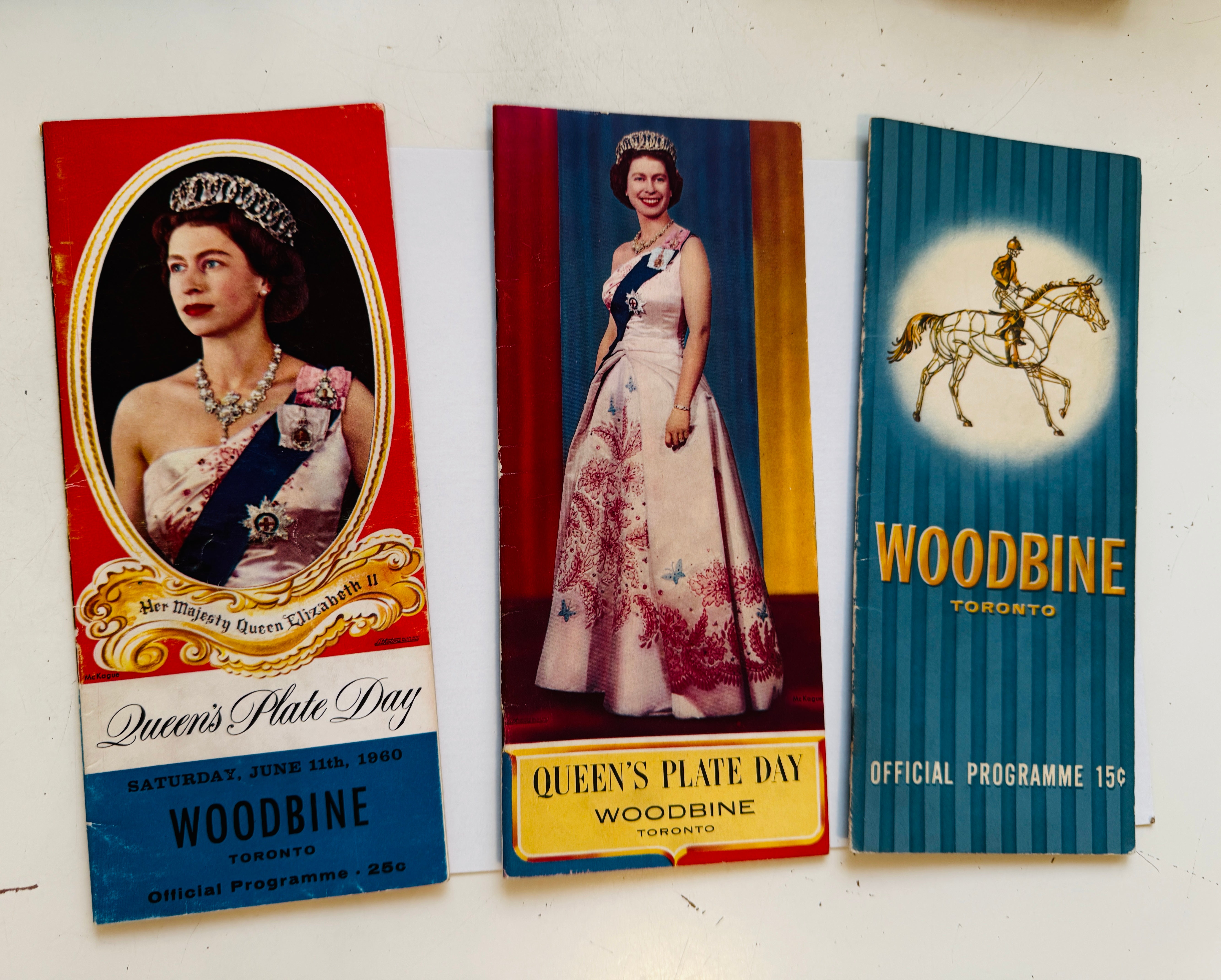 Queens Plate Horse racing 3 vintage programs1950s to 1960