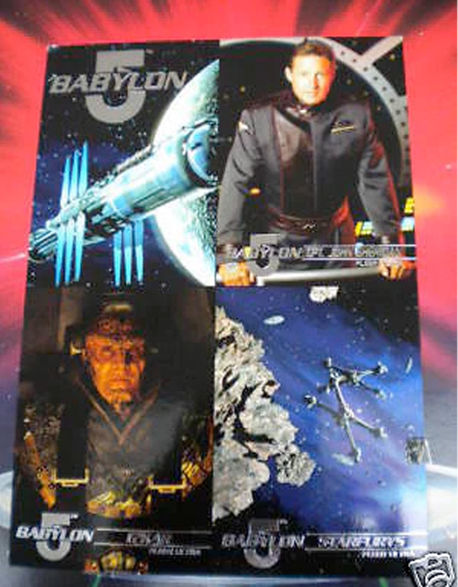 Babylon 5 Fleer Series 1 Uncut Card Sheet – Rare Small Print Sheet 1990