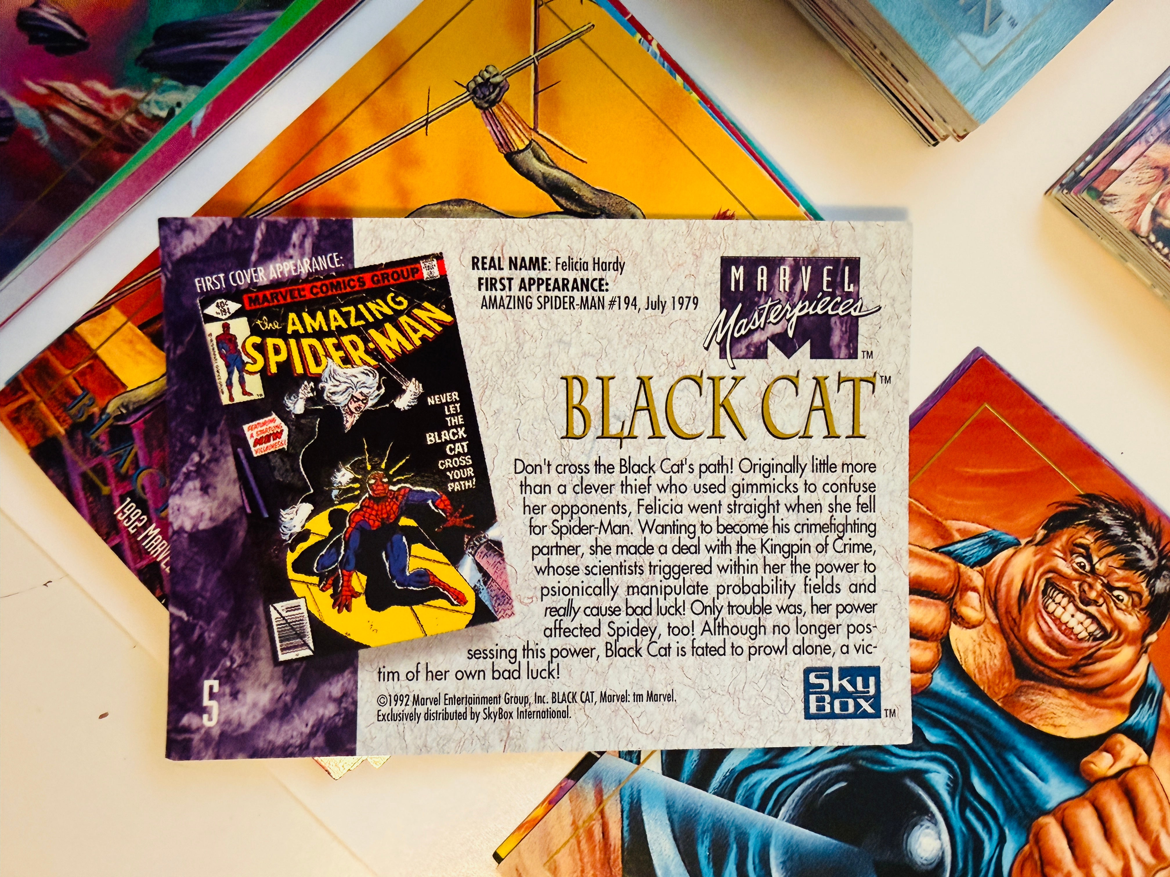 Marvel Masterpieces comic cards rare set 1992