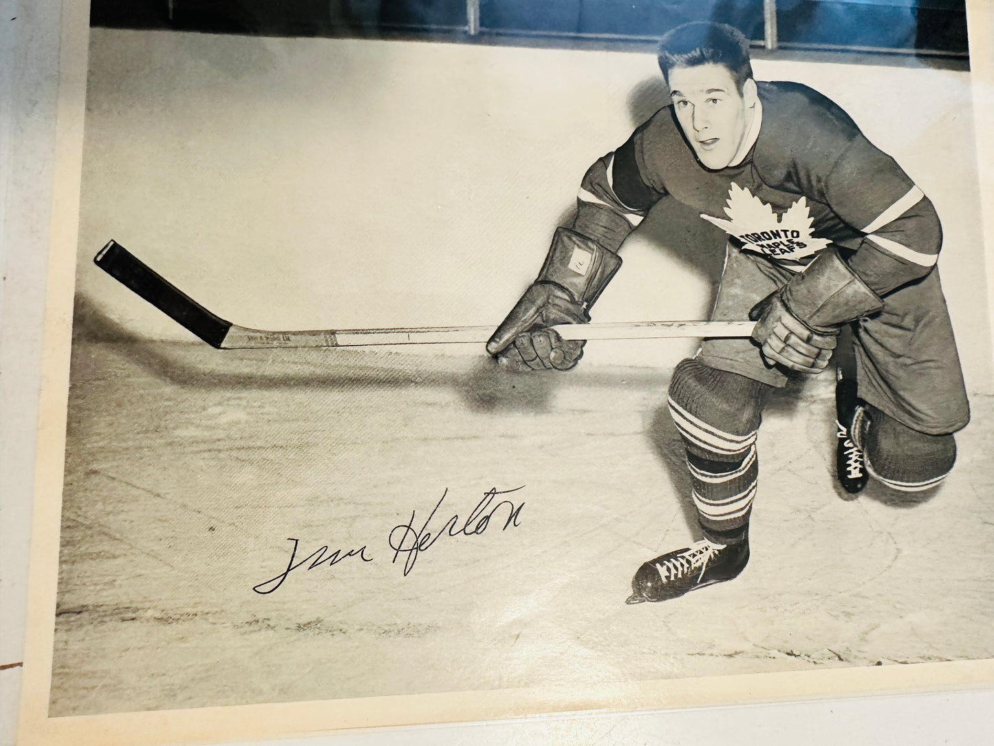 1945 to 1954 rare Tim Horton Quaker oats 8 x 10 original photo