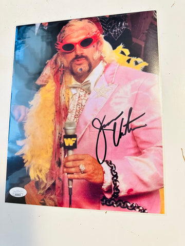 Wrestling legend Jesse Ventura autographed 8x10 photo certified by JSA
