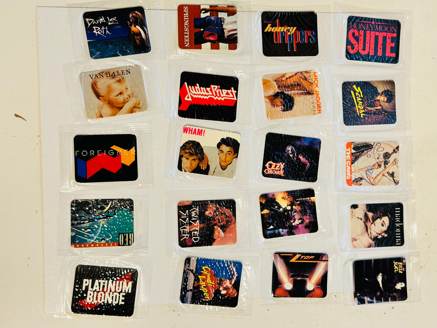 Rockstars Hostess chips rare 20 cards set 1986.