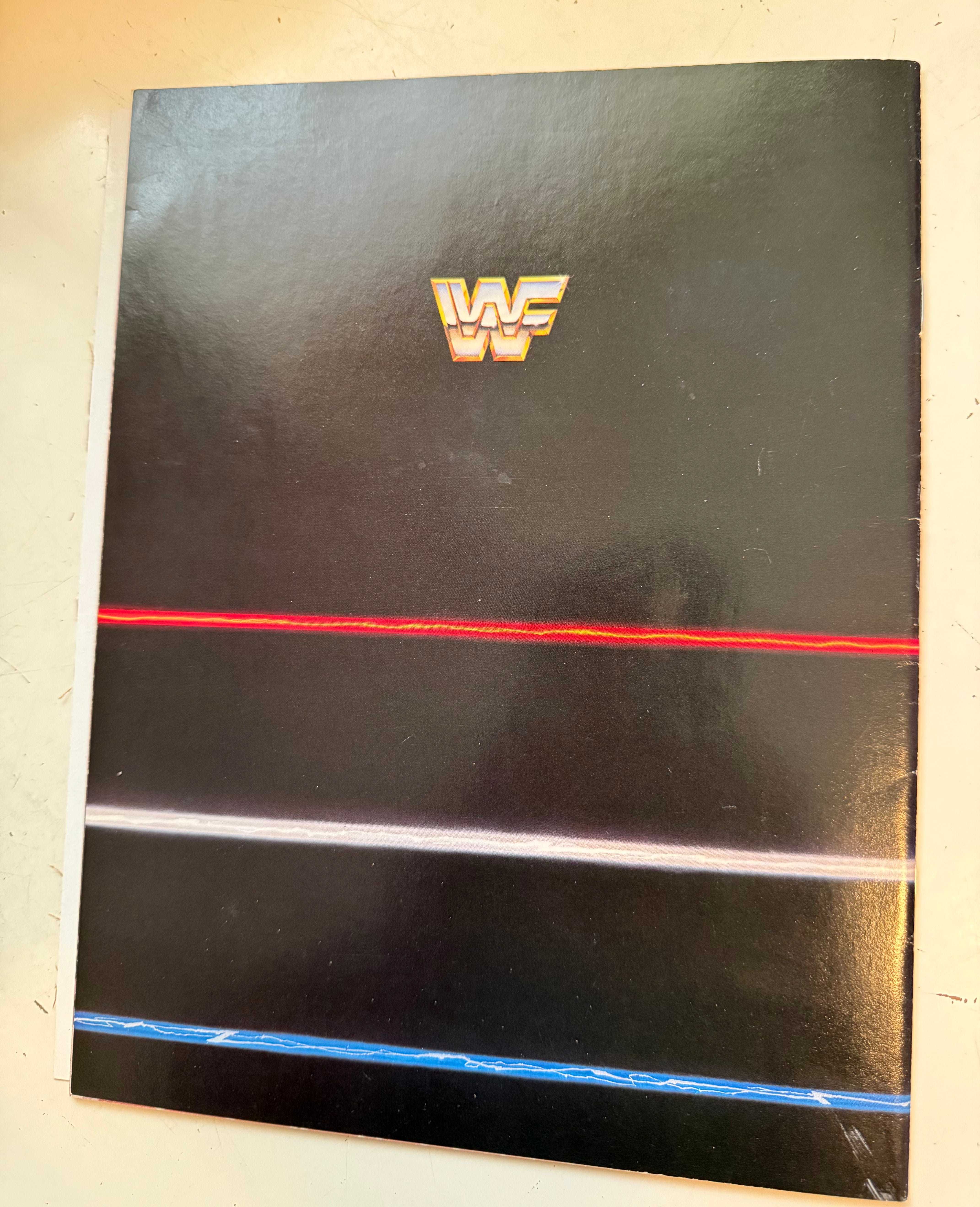 Wrestlemania 2 program with rare ticket stub 1986