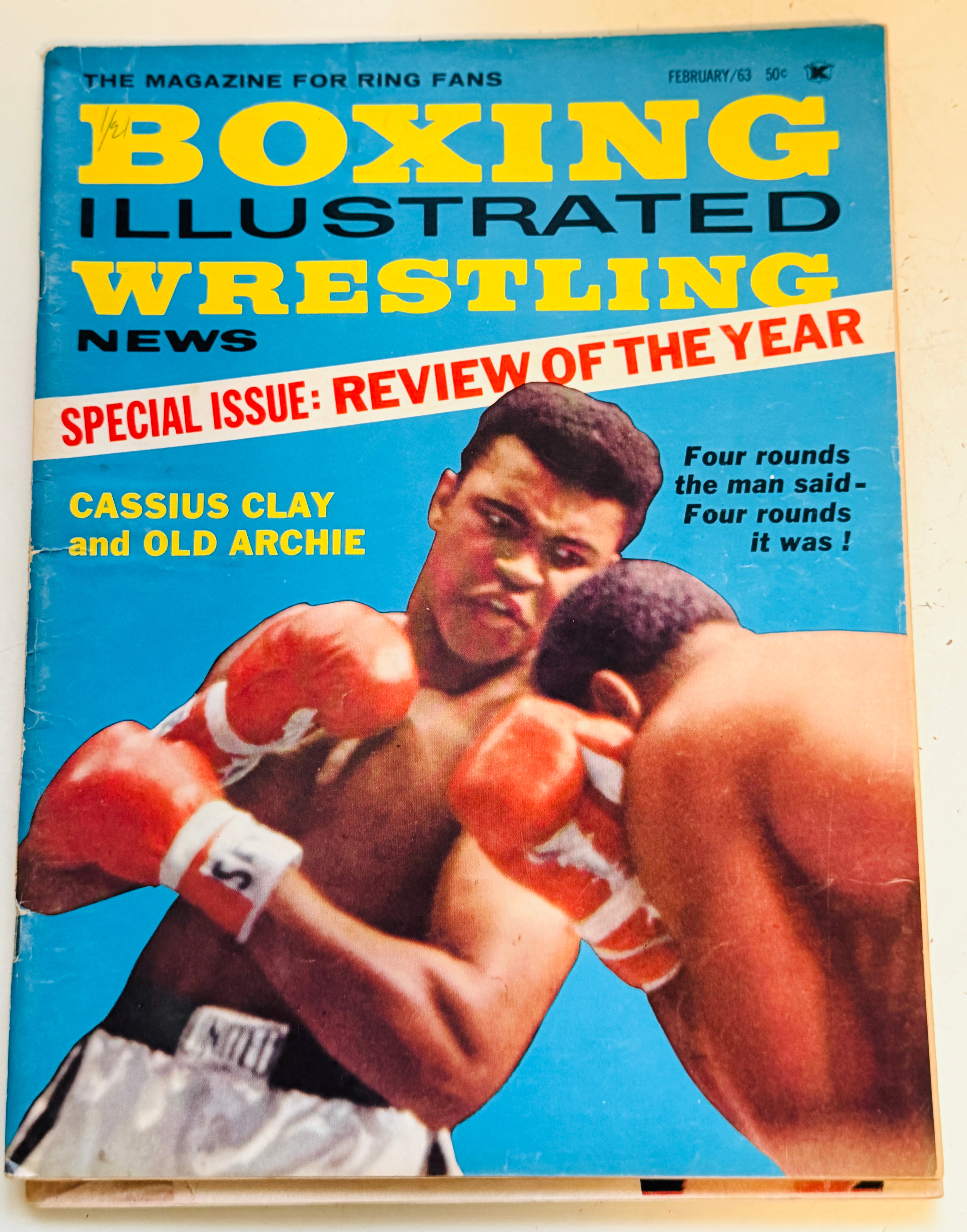 Boxing illustrated with Muhammad Ali( Cassius Clay) magazine 1963