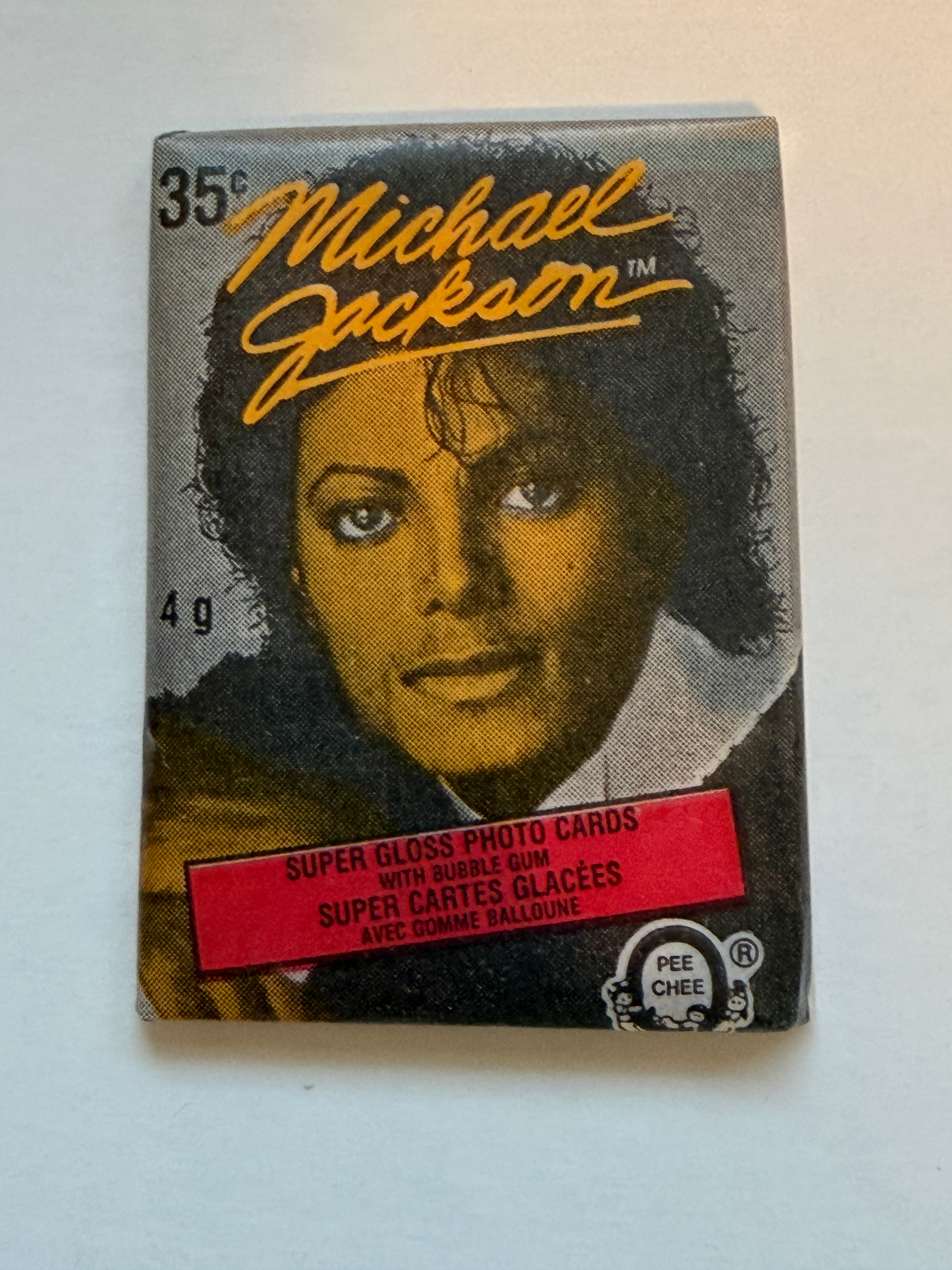 Michael Jackson Opc Canadian version rare cards set with wrapper 1984