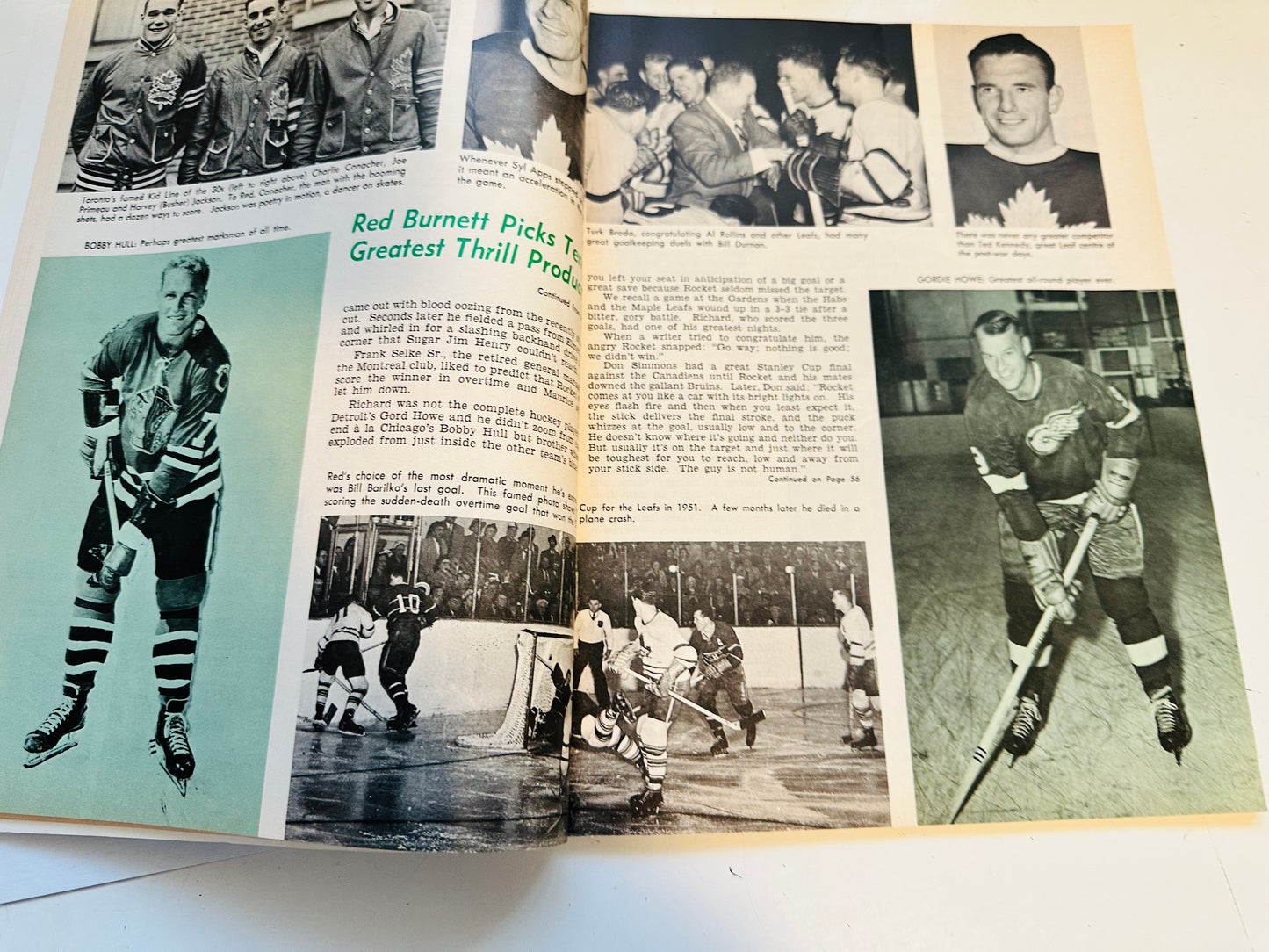 Toronto Maple Leaf Gardens hockey game program March 26, 1966