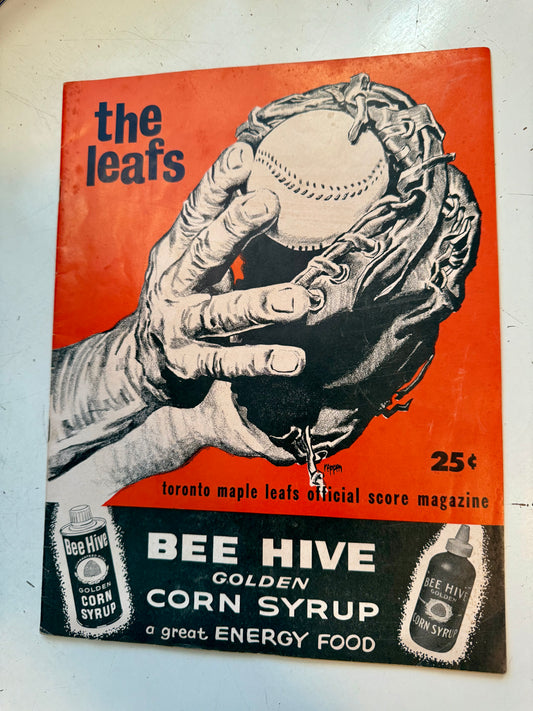 Toronto Maple Leafs baseball program 1961