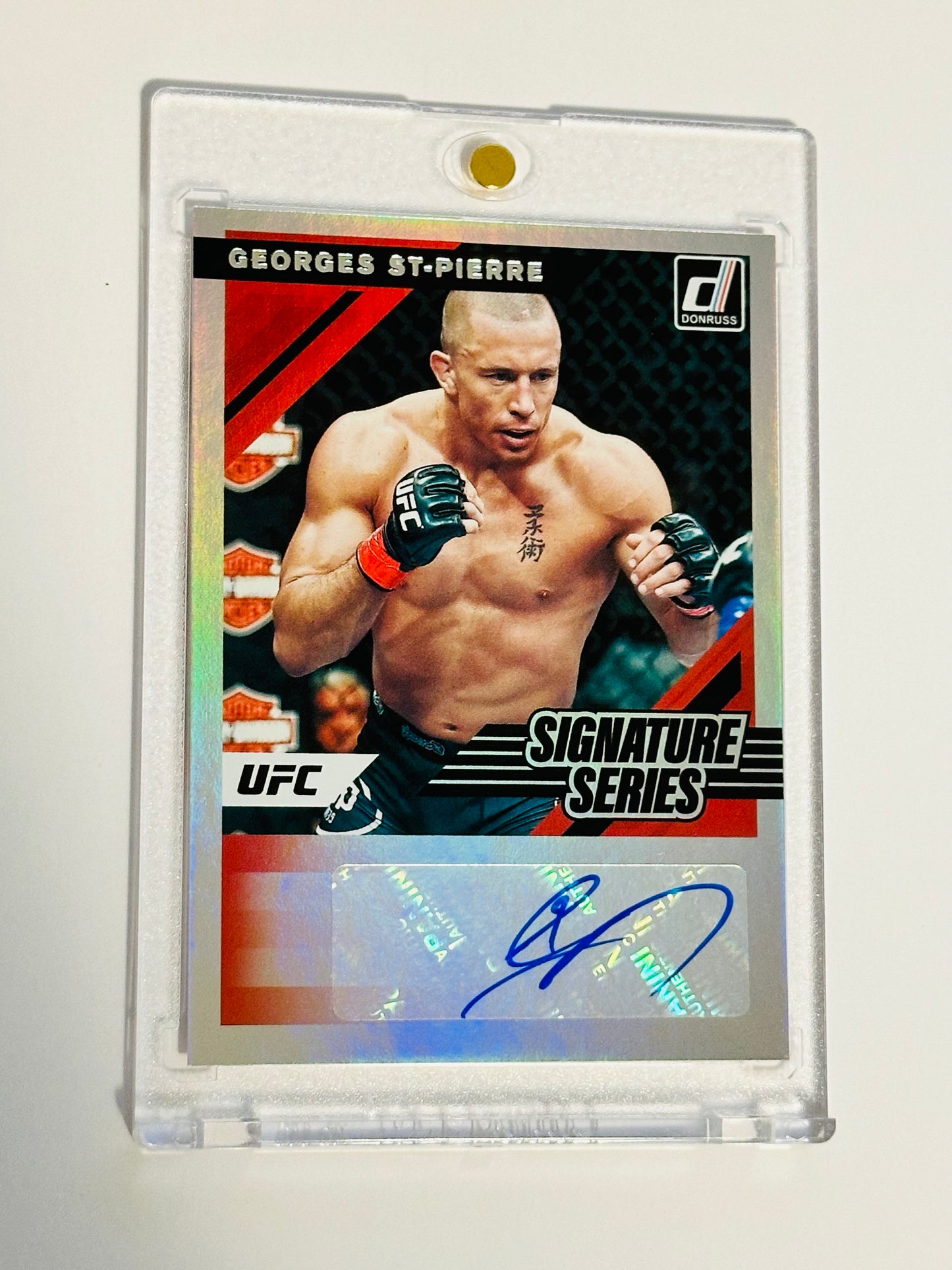 UFC legend George St.Pierre autographed insert card