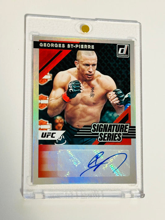 UFC legend George St.Pierre autographed insert card