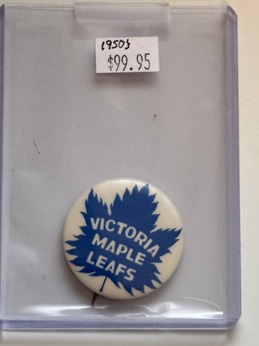 Victoria Maple leafs rare button 1950s