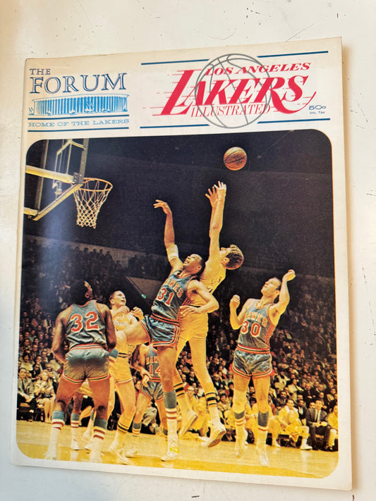 Lakers basketball game program versus Bulls November 24, 1968