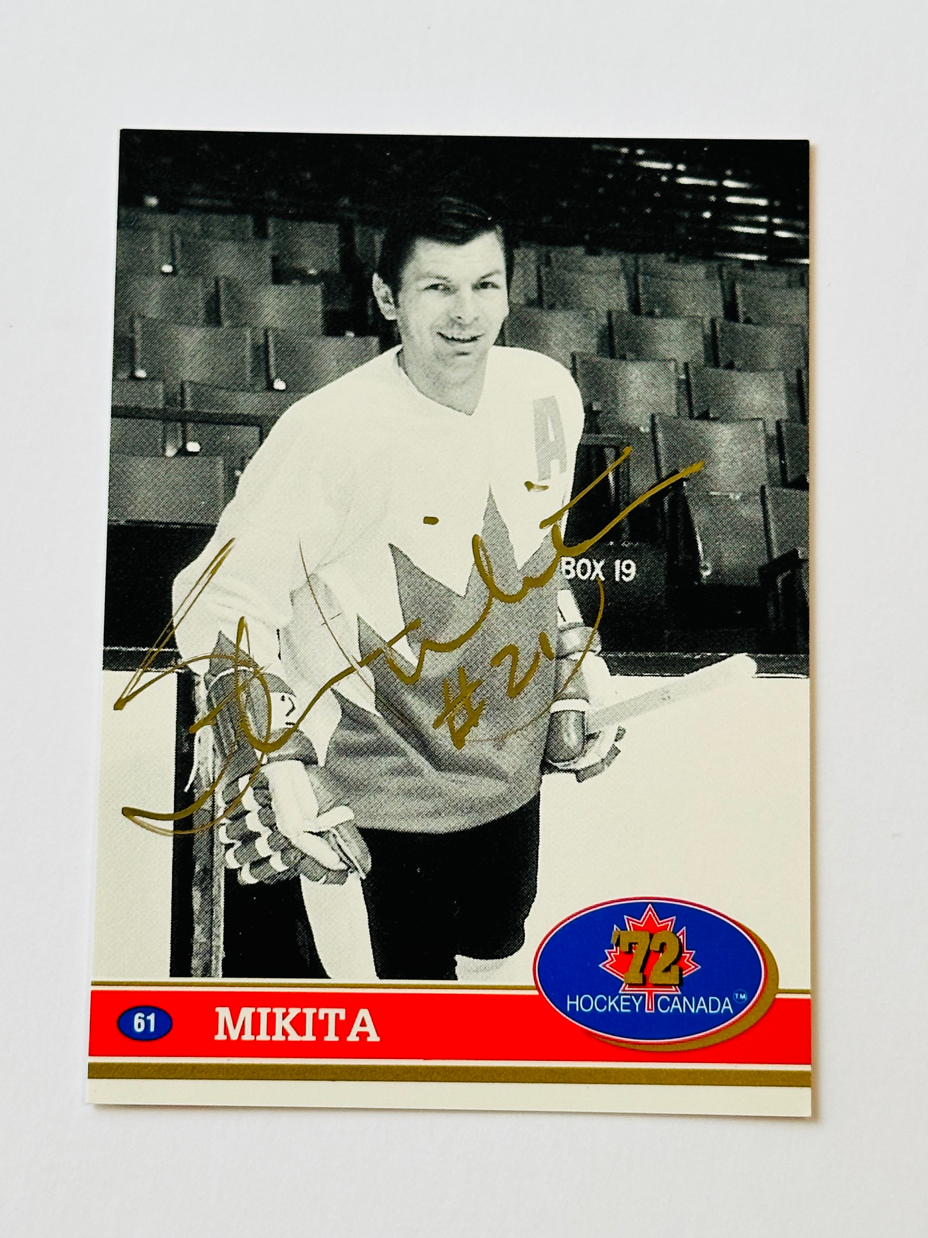Stan Makita Team Canada autograph hockey card with COA