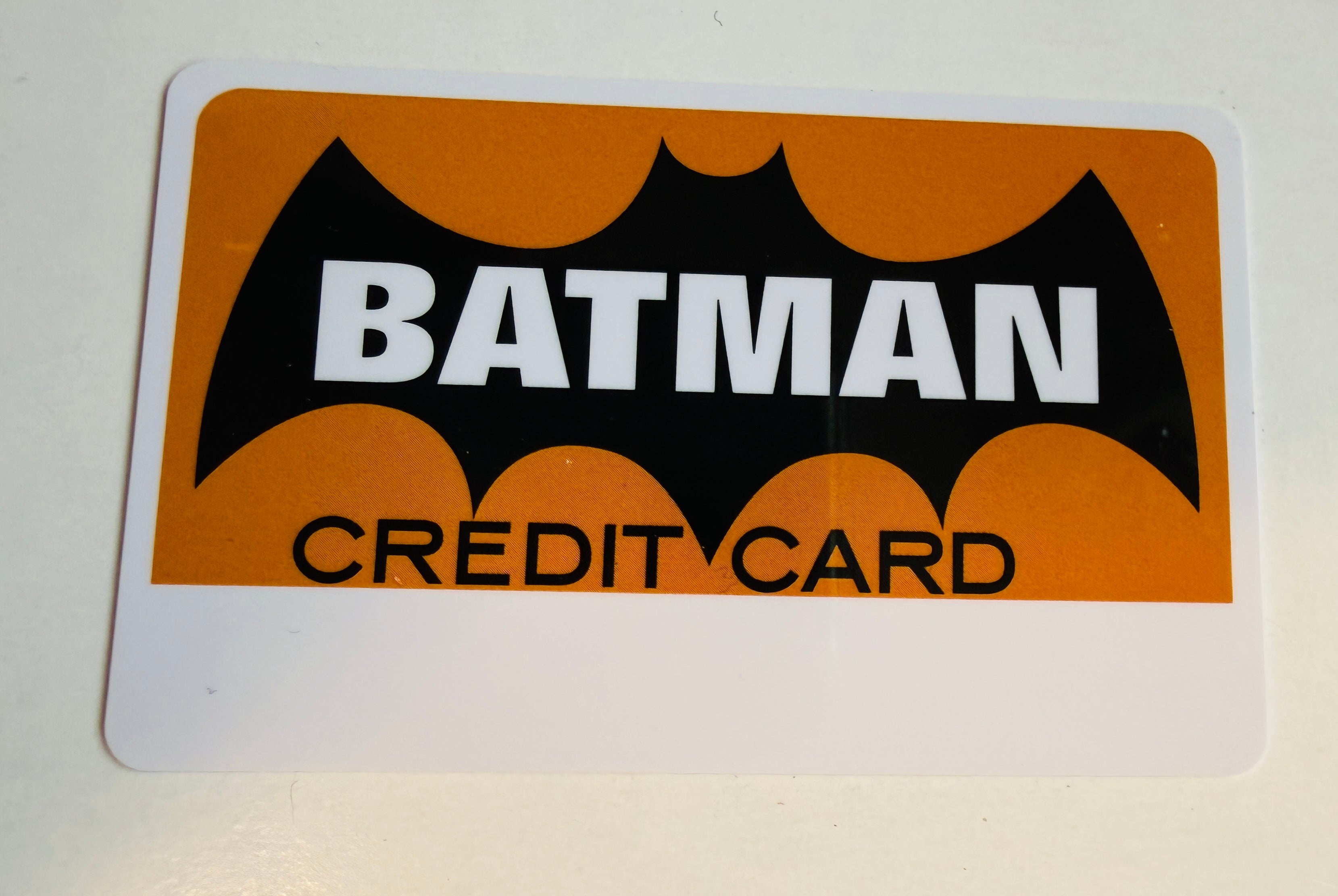 Batman rare original collectible credit card from 1980