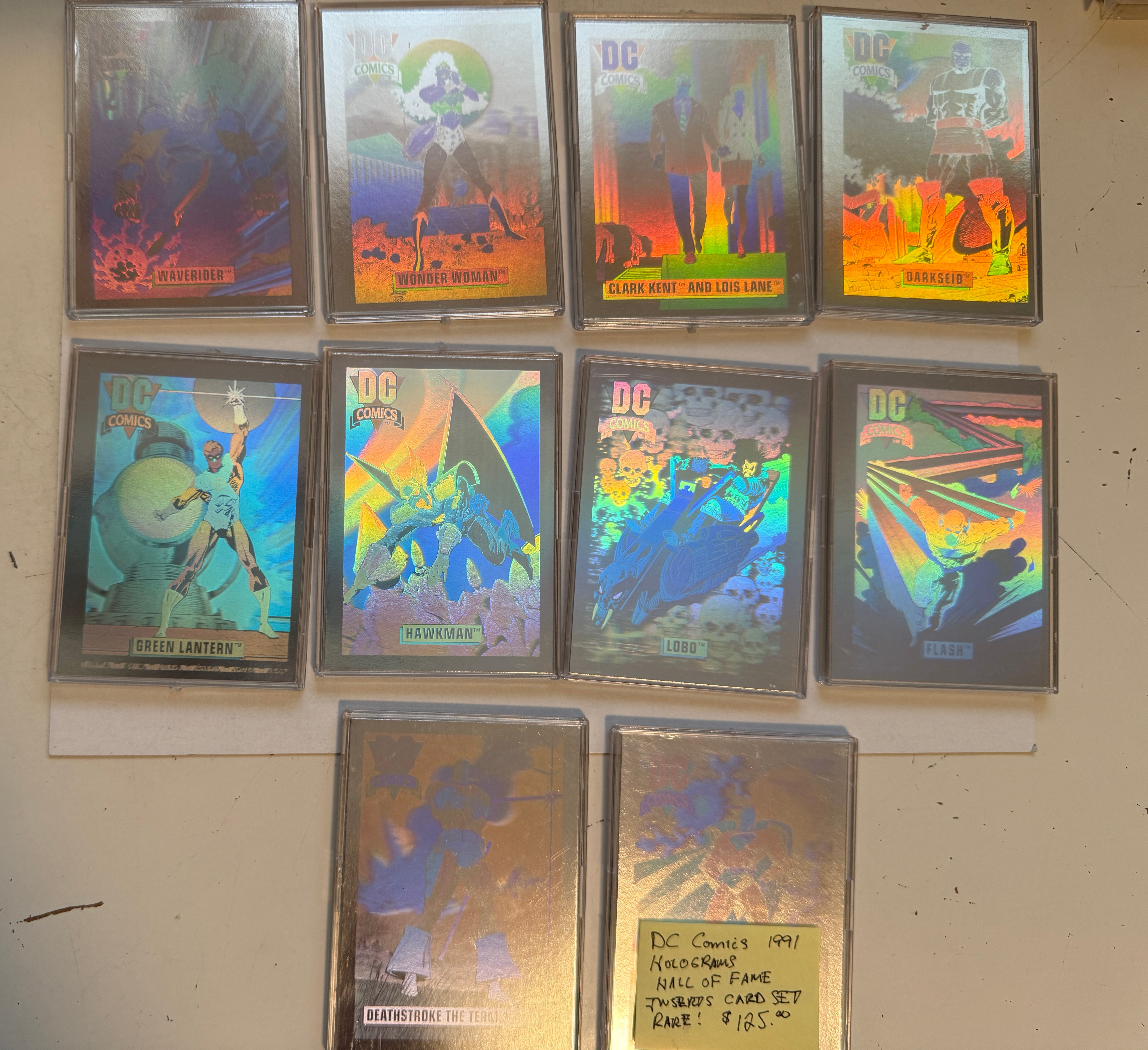 DC Comics Hall of Fame Hologram-insert cards set 1991
