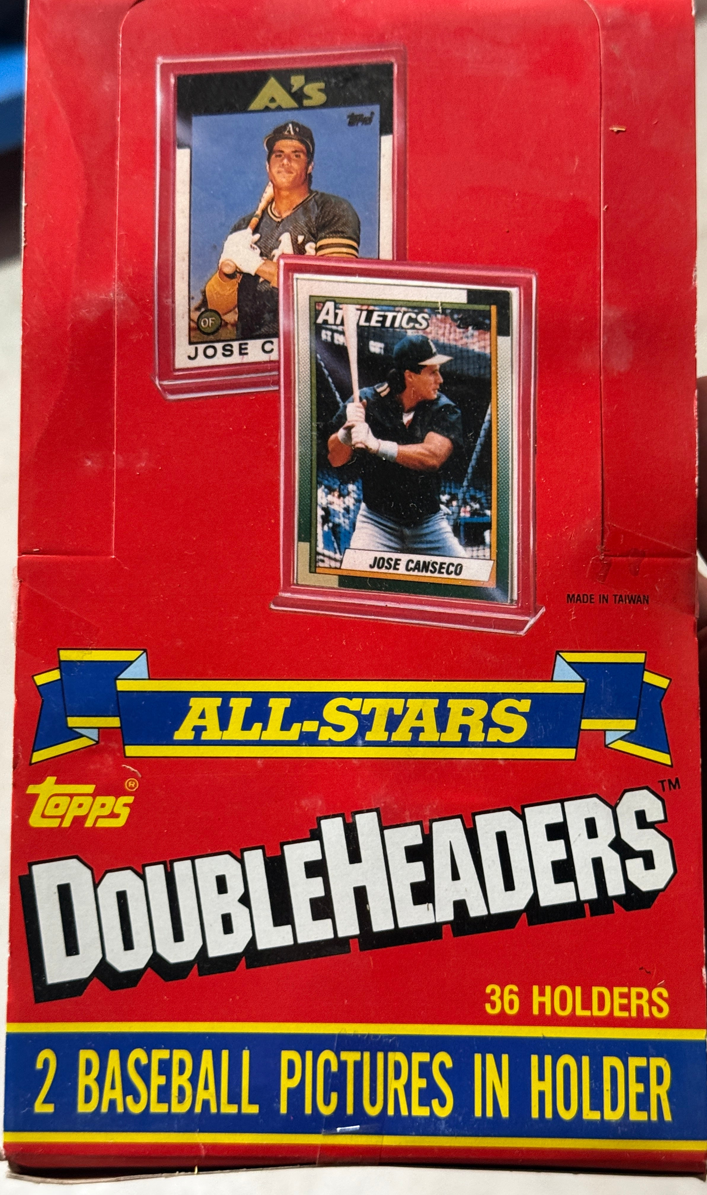 1990 Topps Allstars Doubleheaders Baseball  36 mini cards packs rare full box