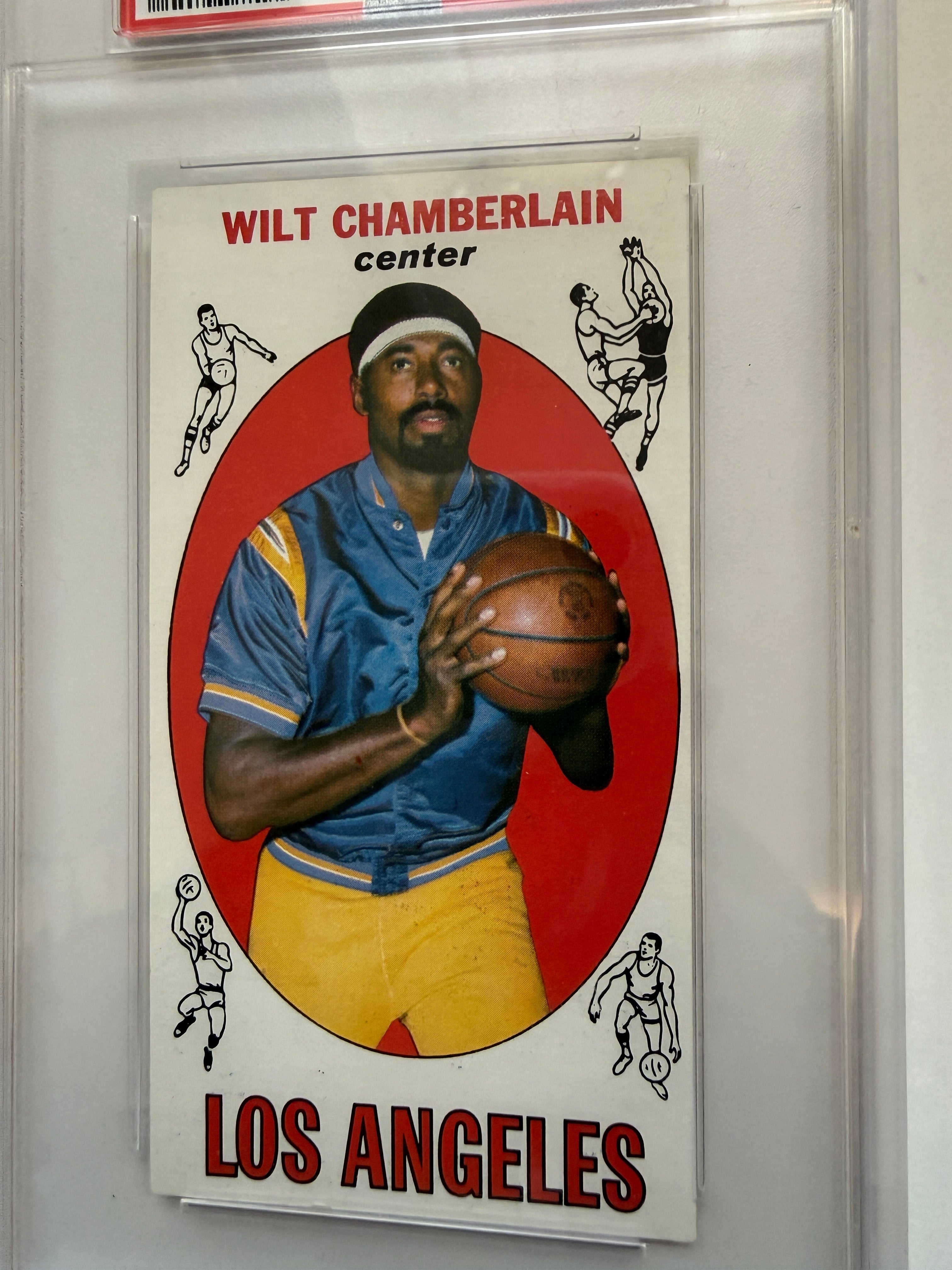 Wilt Chamberlain, NBA legend rare PSA 6 graded basketball card 1969