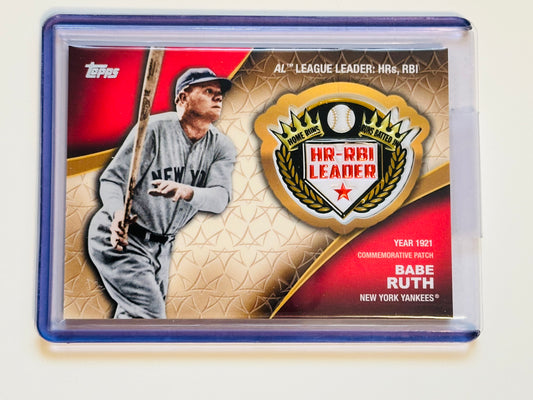 Babe Ruth rare commemorative Homerun baseball insert patch card