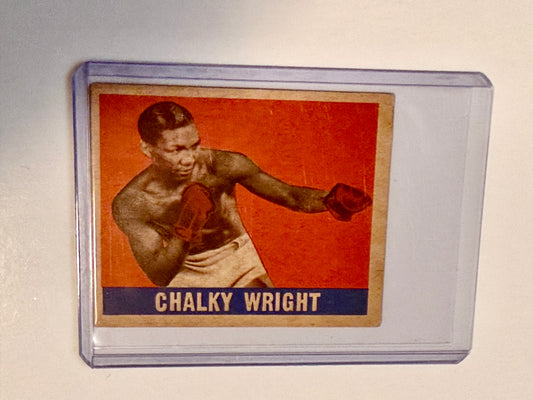 Chalky Wright rare vintage Leaf boxing card 1948