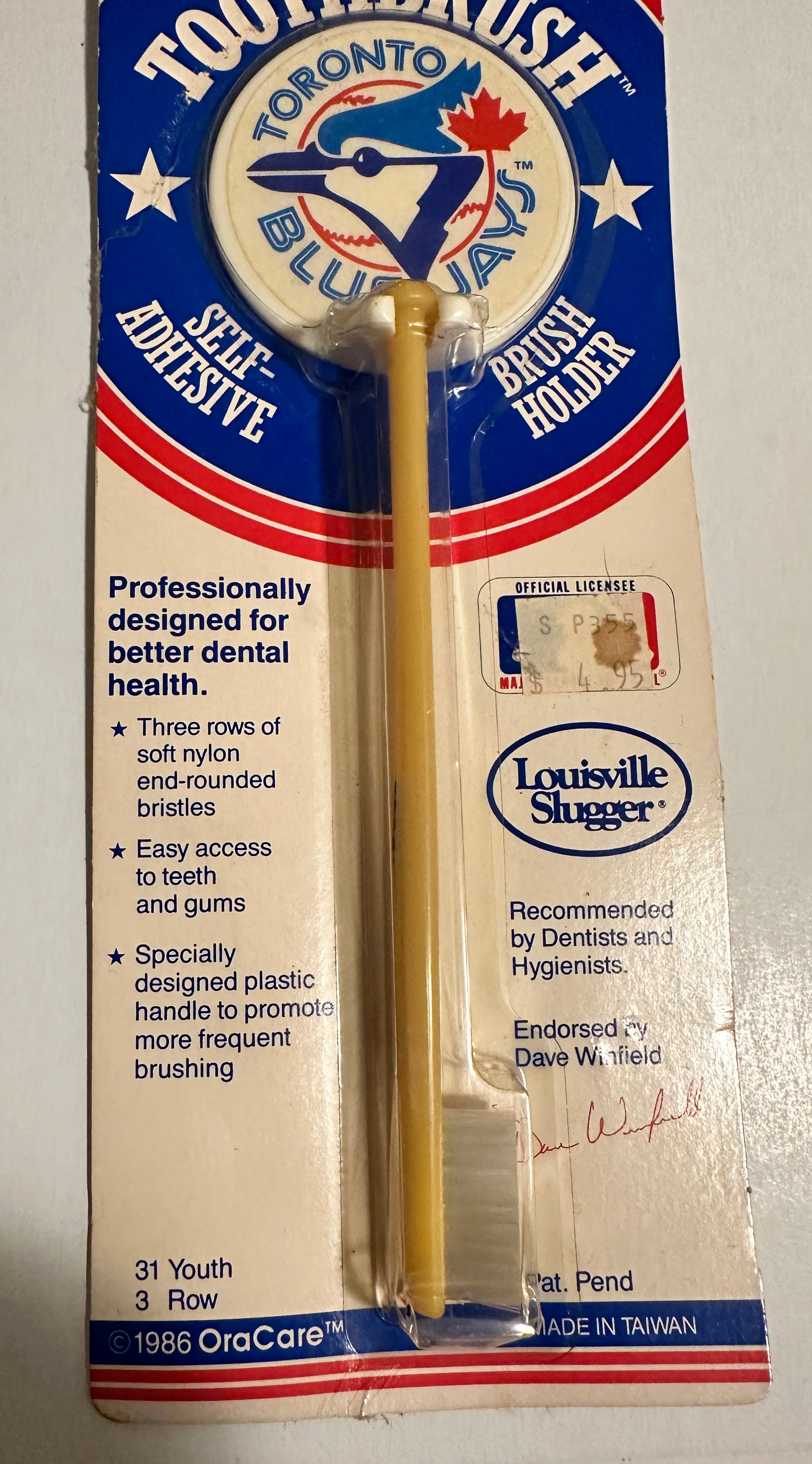 Toronto Blue Jays rare toothbrush factory sealed 1986