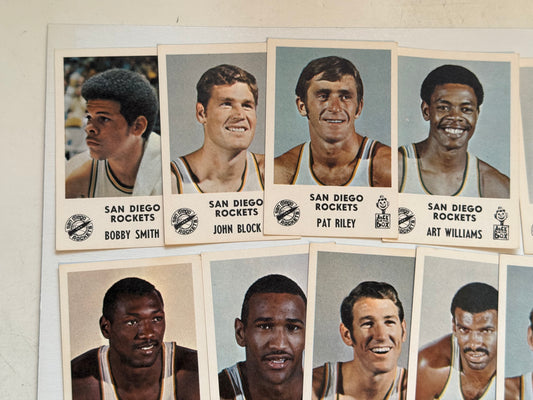 San Diego Rockets basketball rare team cards set 1968-69