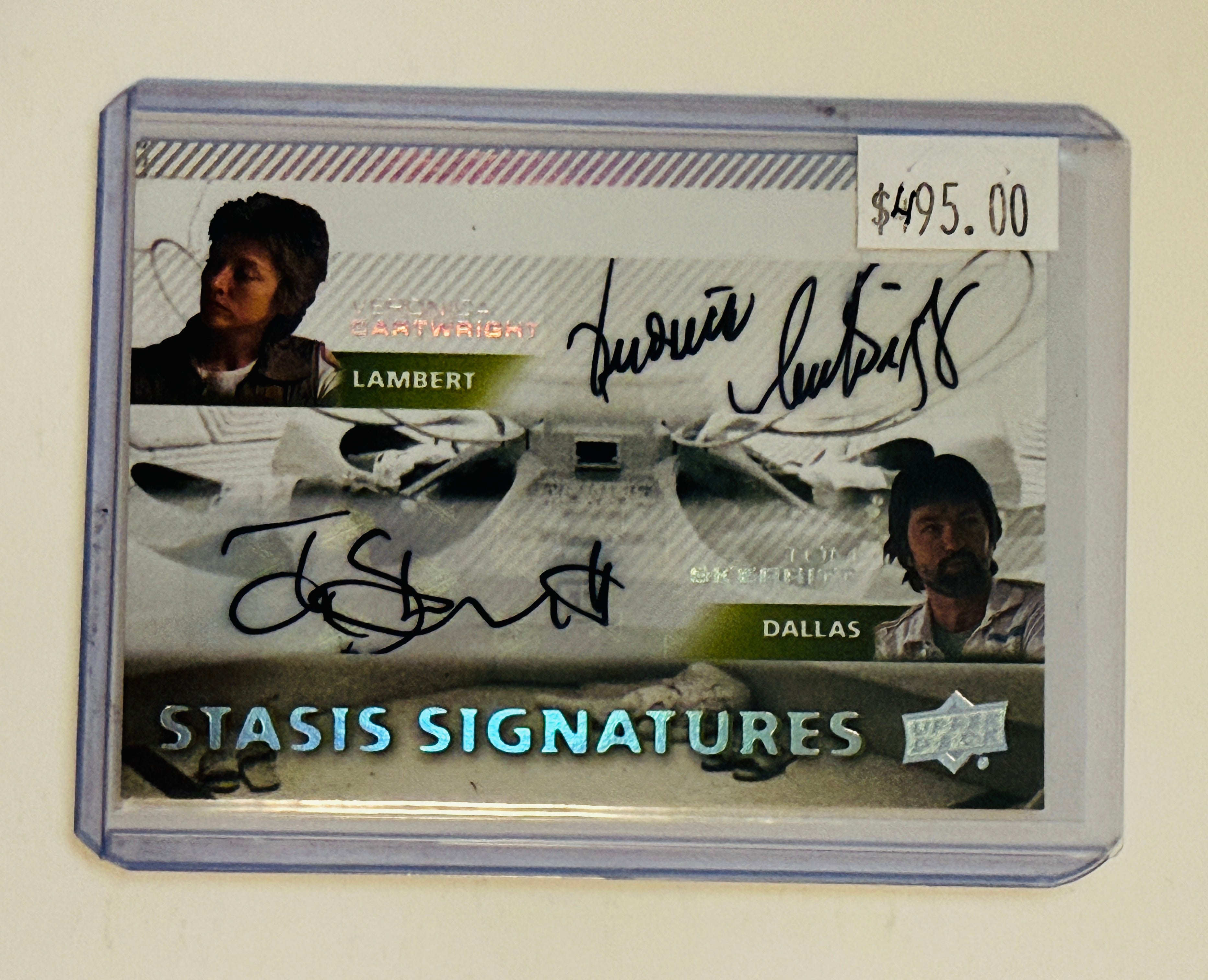 Alien movies rare double autograph insert card certified by Upper deck