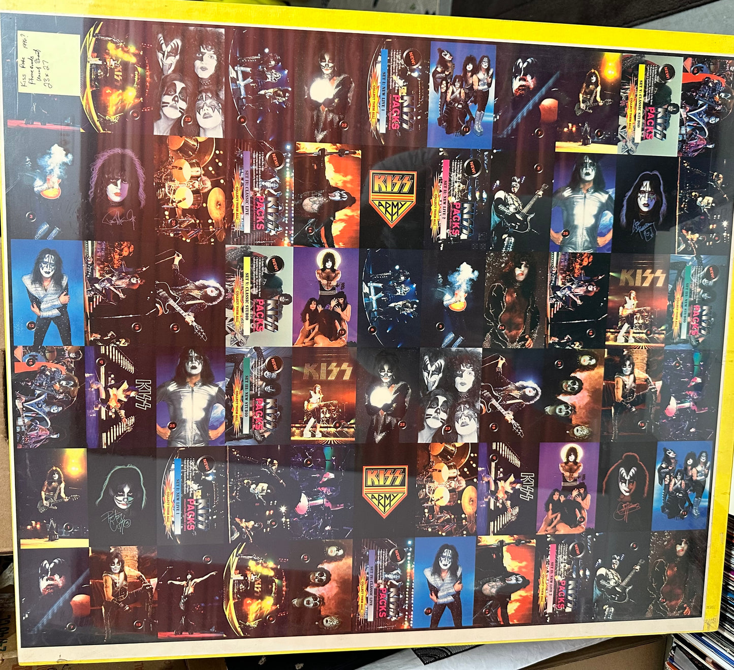 Kiss Phonecards rare limited issued uncut cards sheet 1996