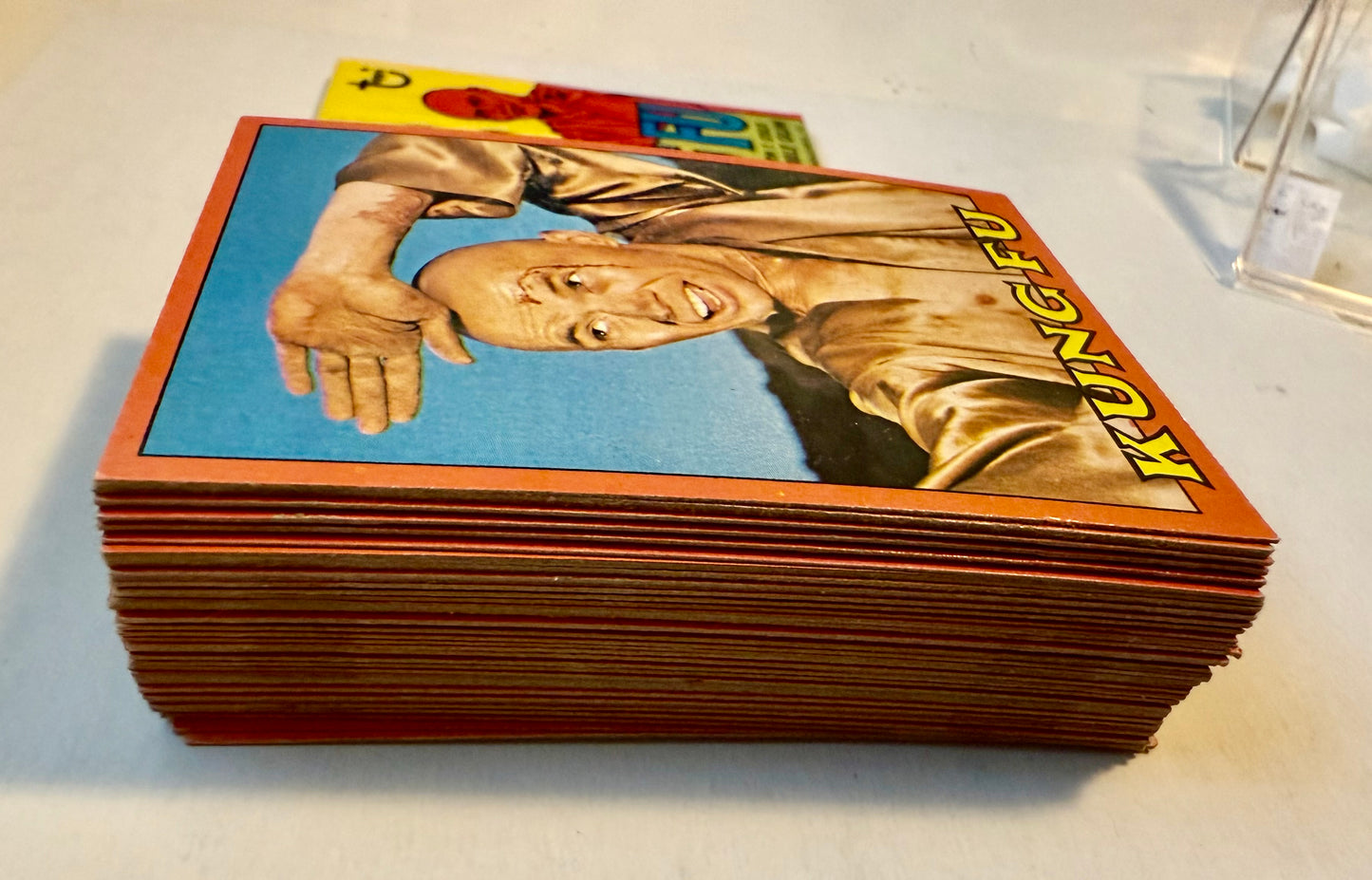 Kung Fu TV show rare high grade condition cards set with wrapper 1974