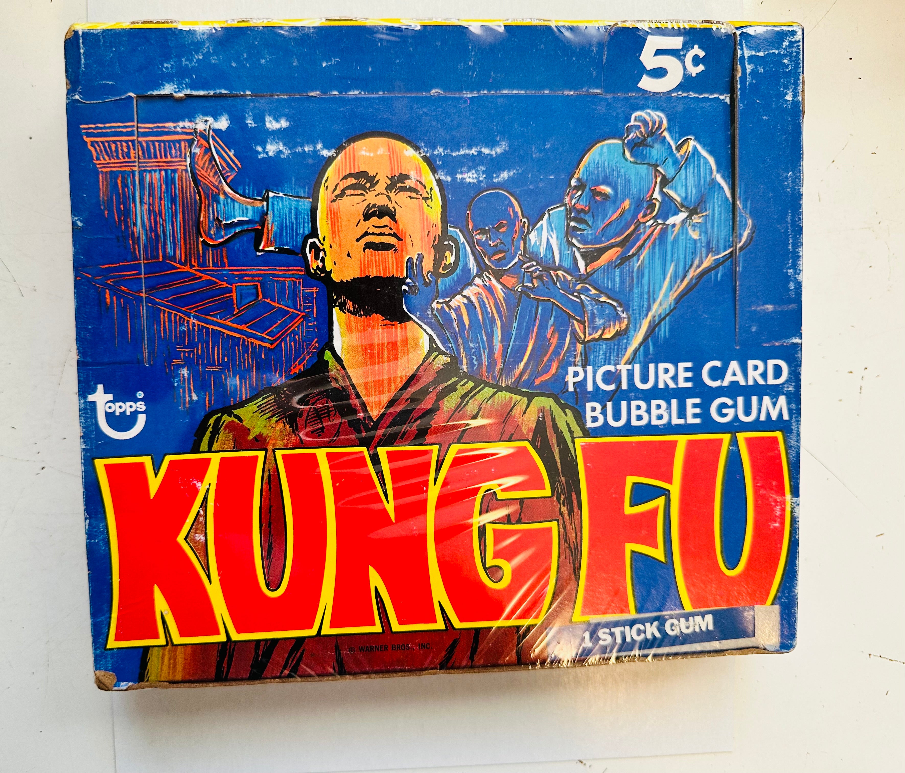 Kung Fu TV series rare Empty cards display box 1973