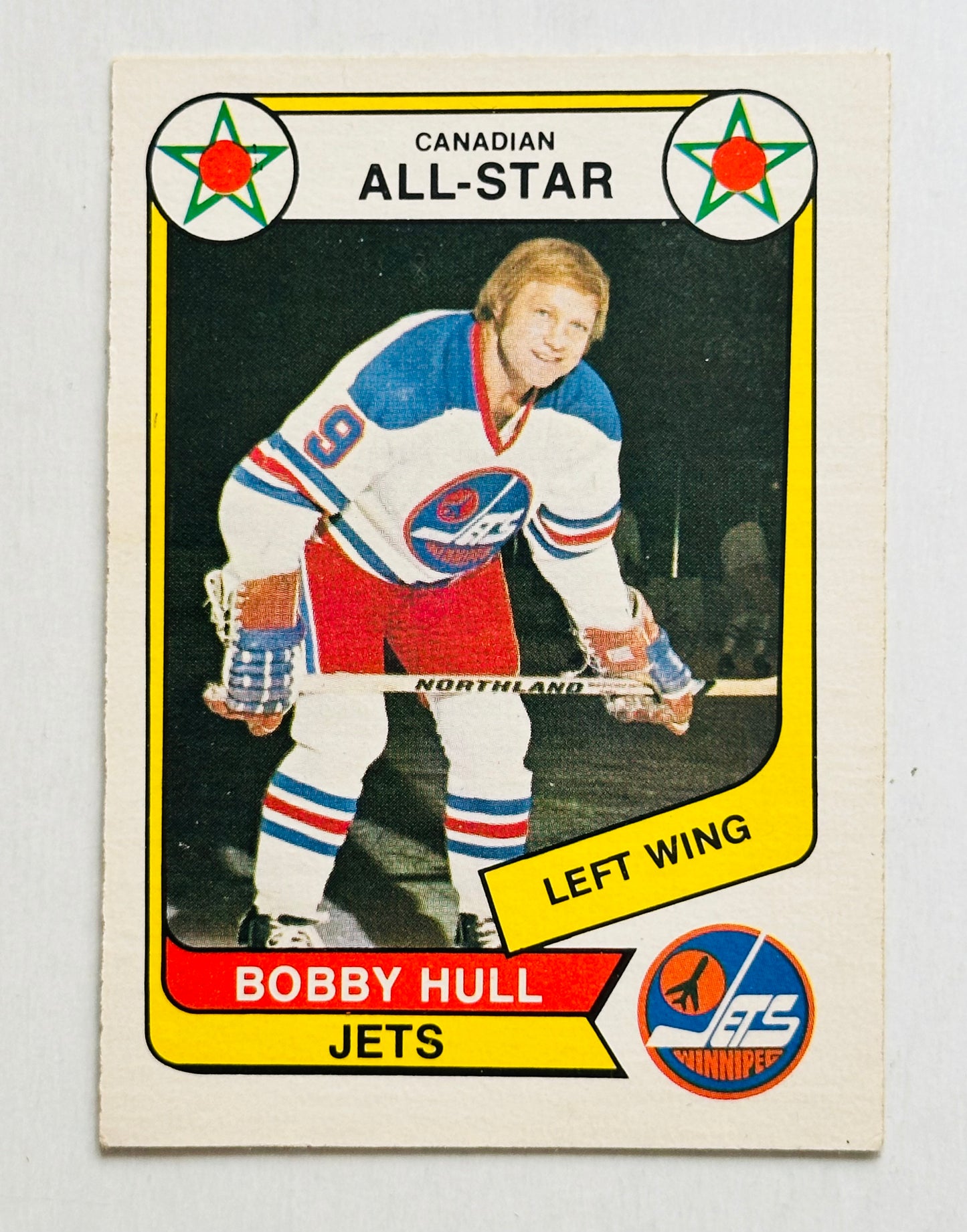 Bobby Hull WHA high grade condition opc hockey card 1976-77