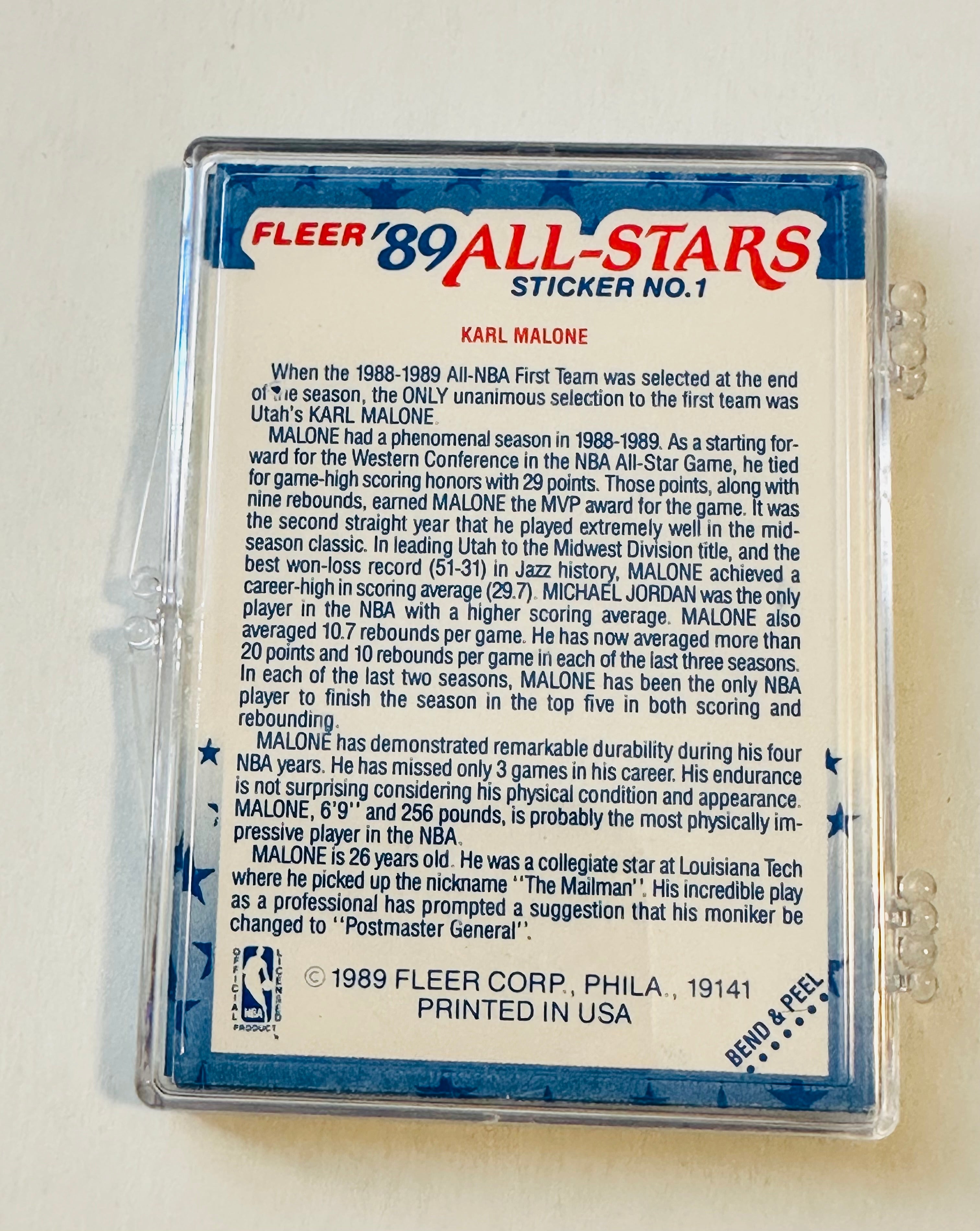 1989 Fleer basketball allstar cards insert set