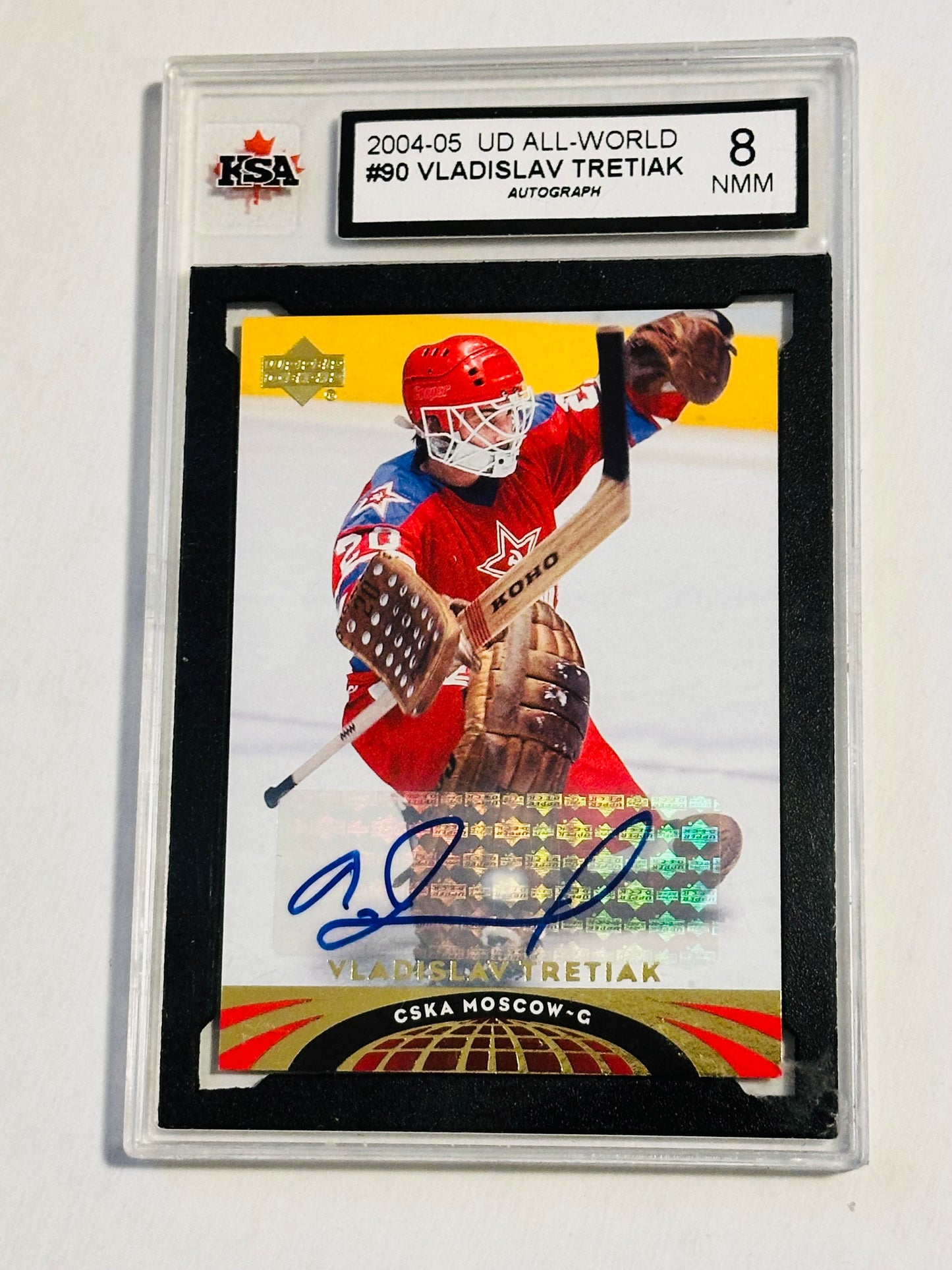 Vladislav Tretiak rare graded autograph insert hockey card