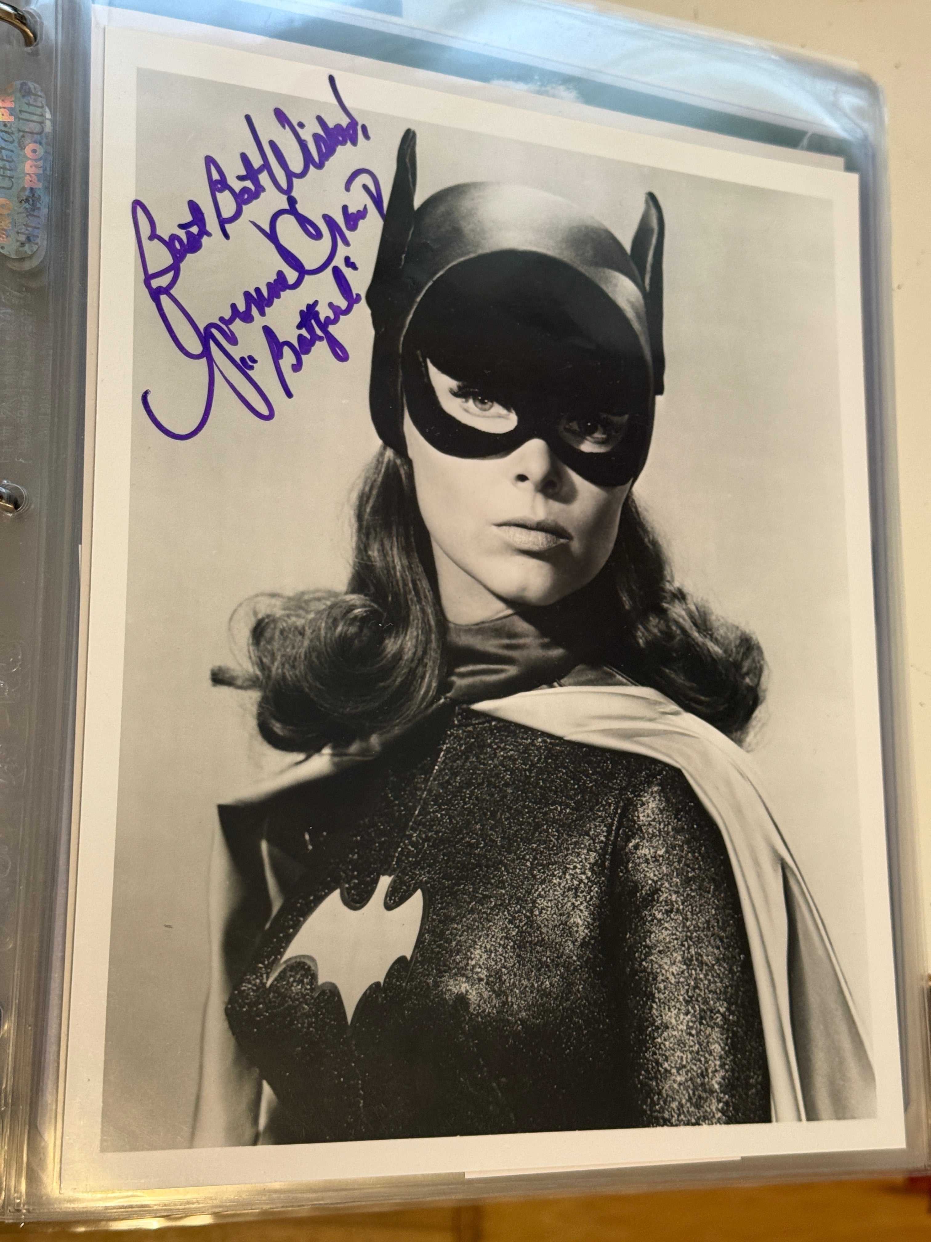 Batman TV series Batgirl rare original autograph photo certified by JSA