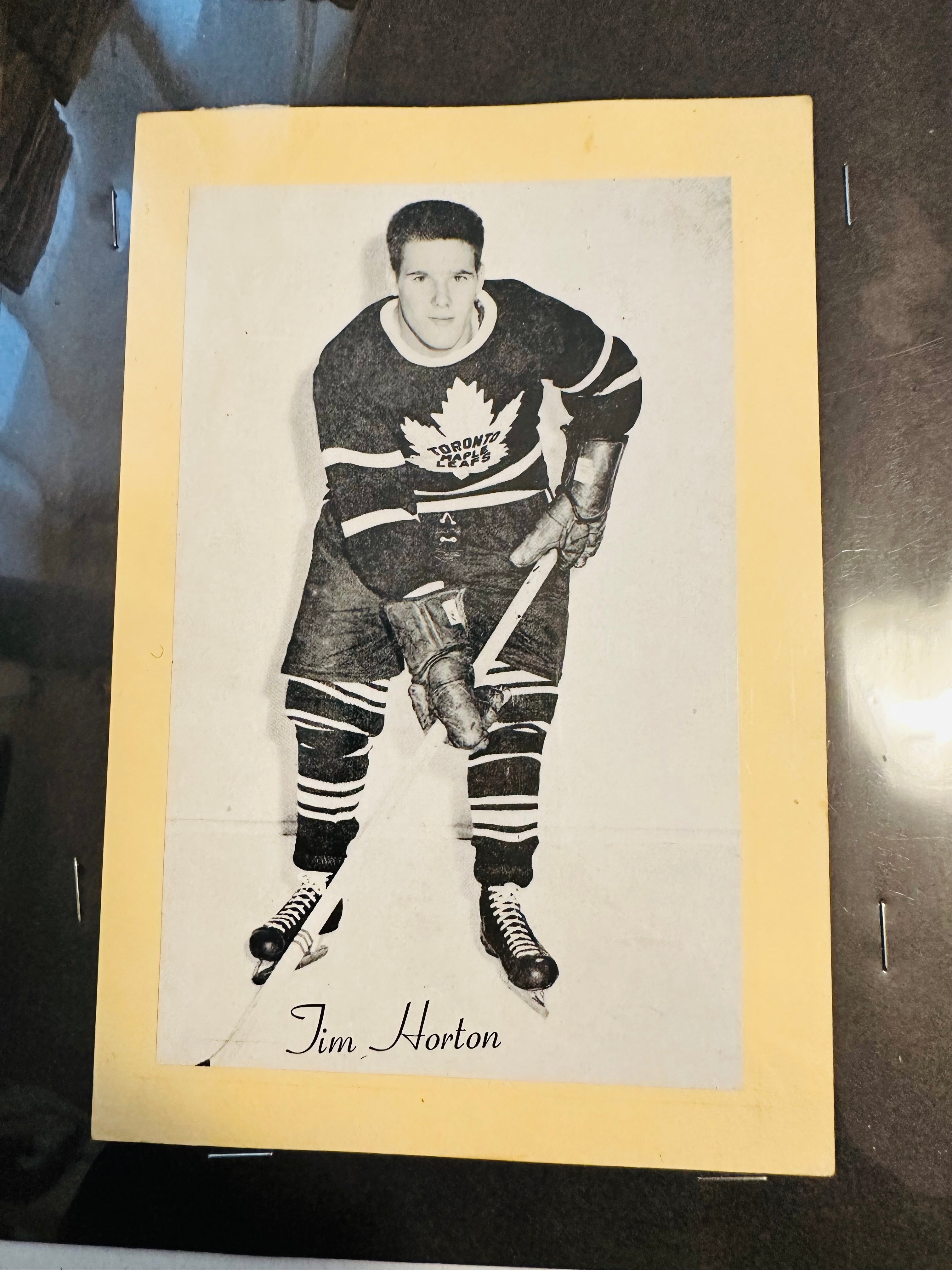 1954-64 Tim Horton leafs hockey superstar rare Beehive group 2 photo