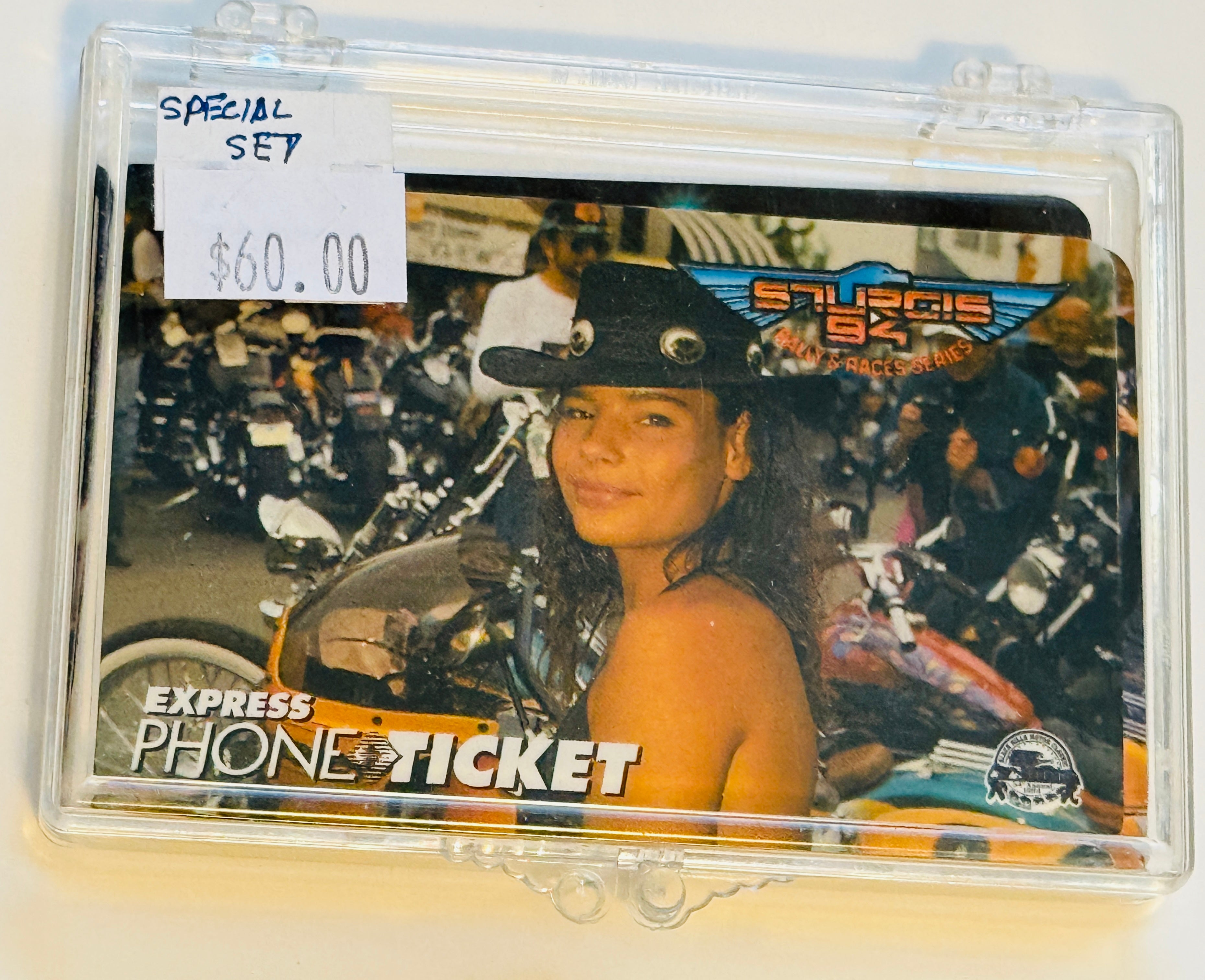 Sturgis motorcycle rally vintage phone card set 1994