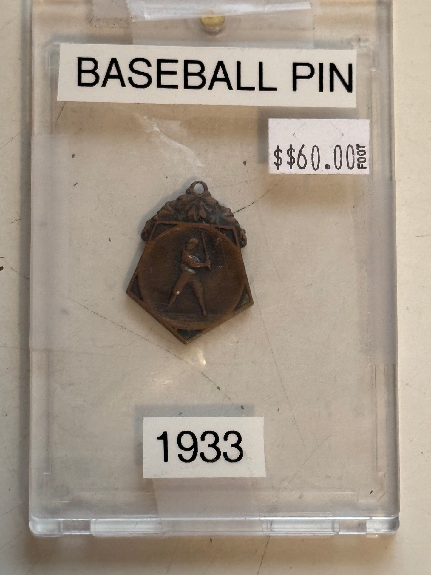 1933 baseball rare vintage pinback